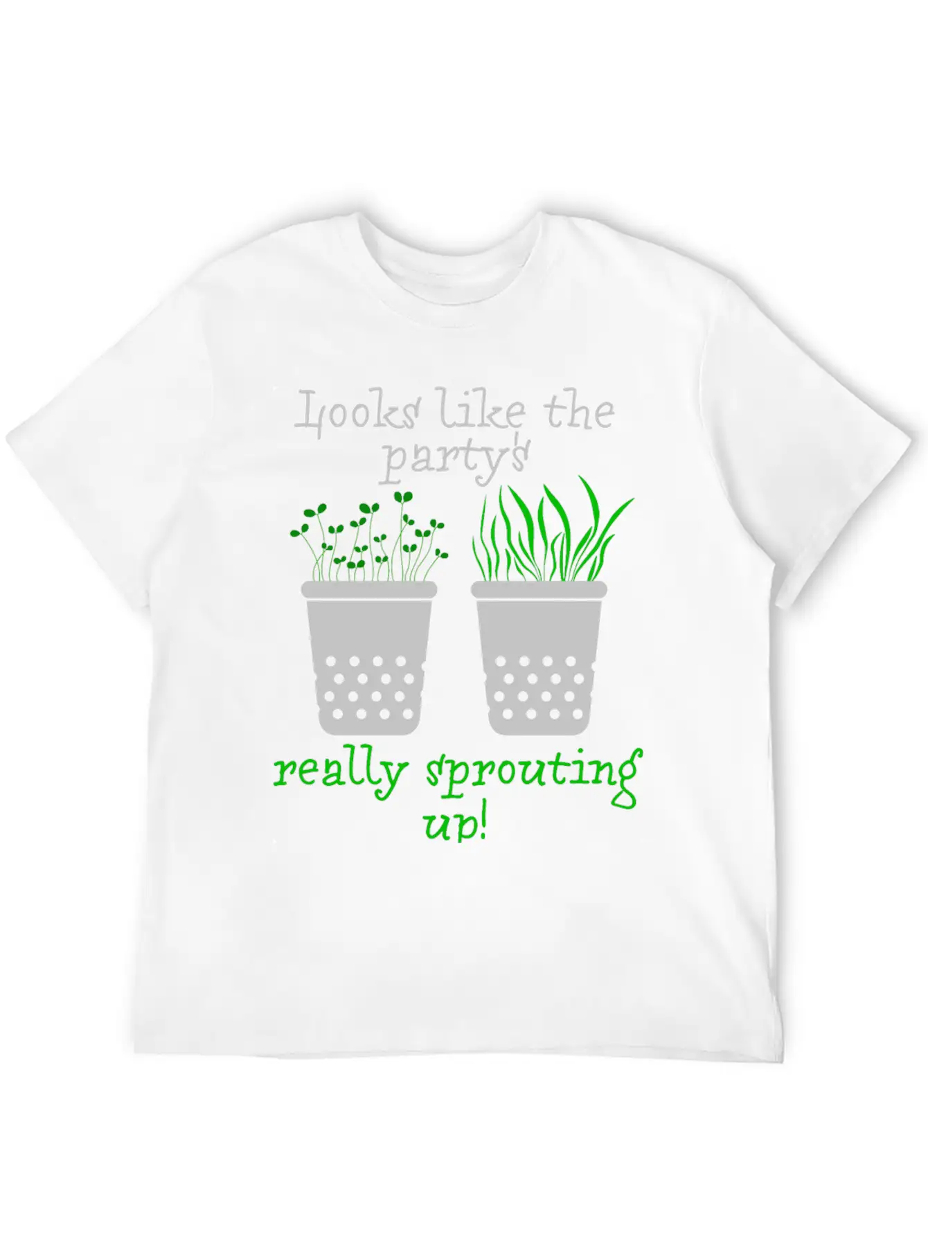 Looks Like The Party's Really Sprouting Up! Timeless Short Sleeve Tee – Comfy And Minimalist Design