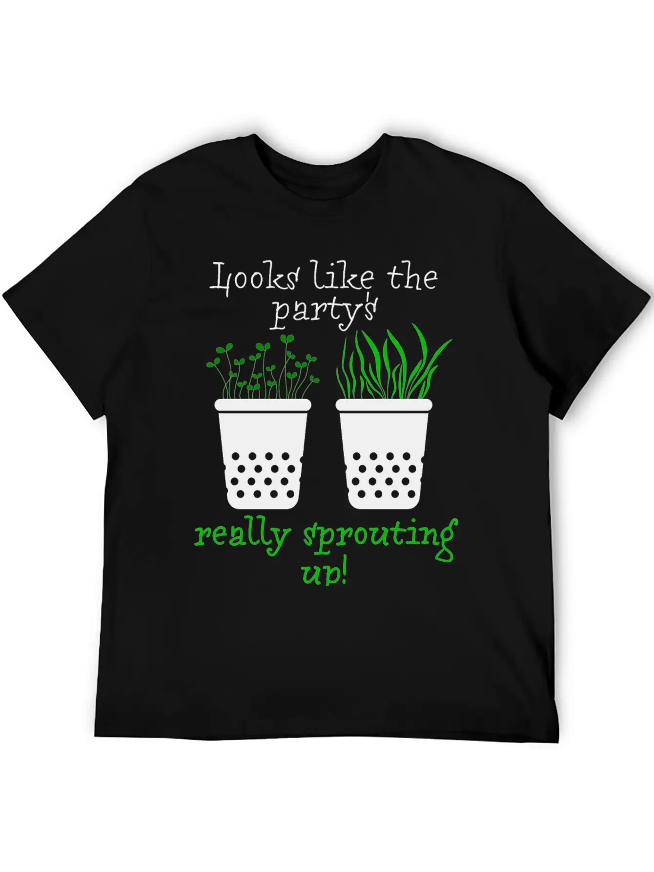 Looks Like The Party's Really Sprouting Up! Timeless Short Sleeve Tee – Comfy And Minimalist Design