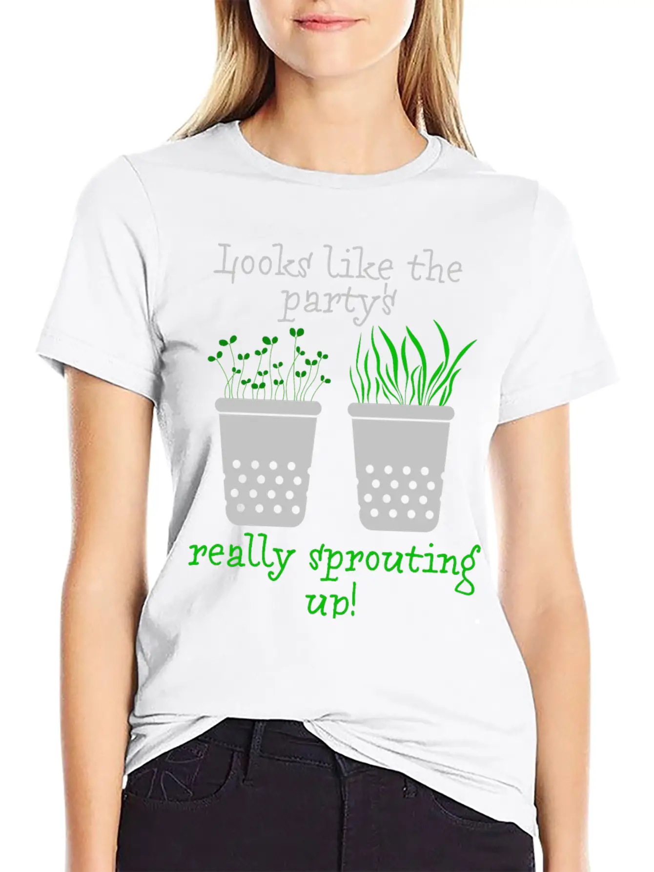 Looks Like The Party's Really Sprouting Up! Timeless Short Sleeve Tee – Comfy And Minimalist Design