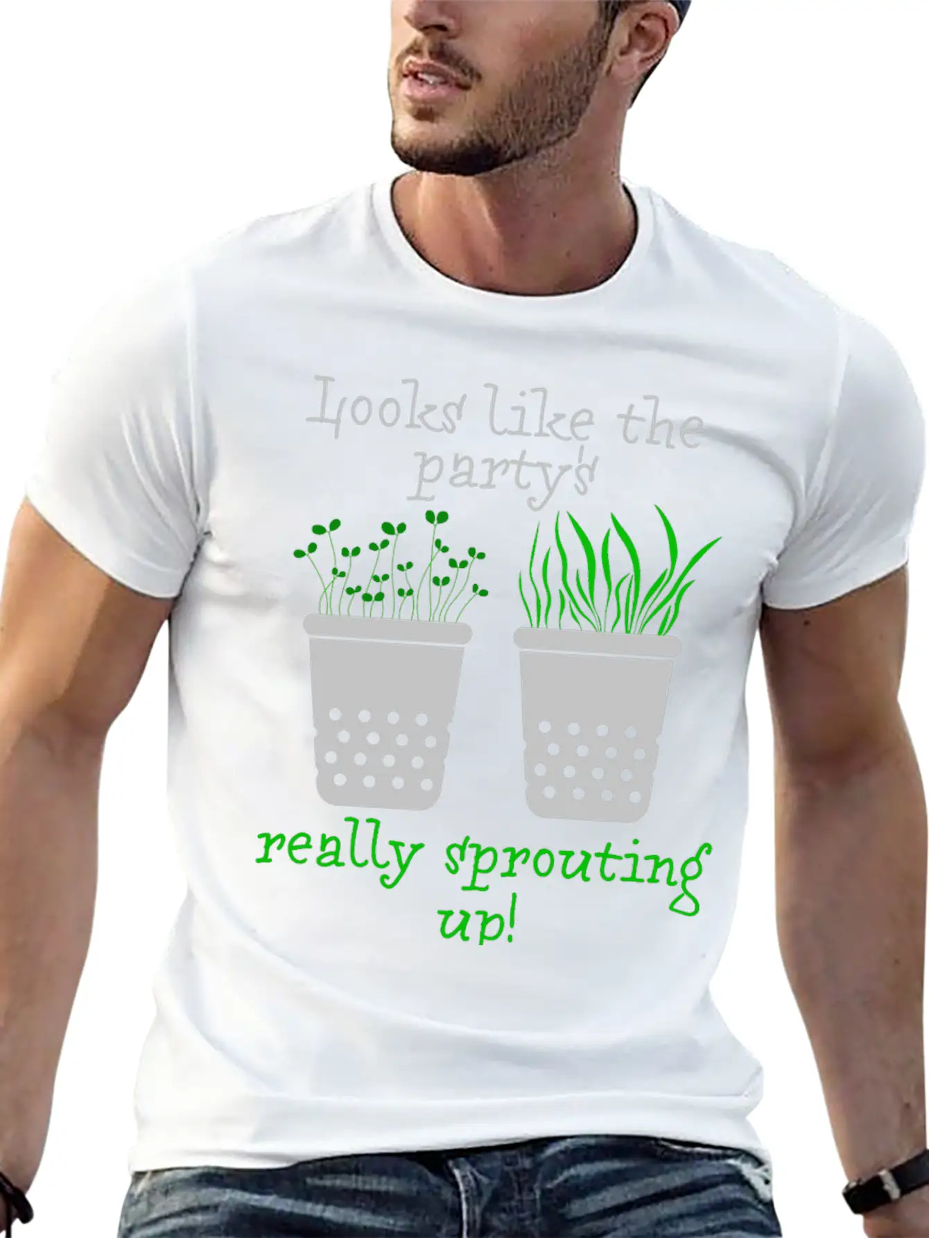 Looks Like The Party's Really Sprouting Up! Timeless Short Sleeve Tee – Comfy And Minimalist Design