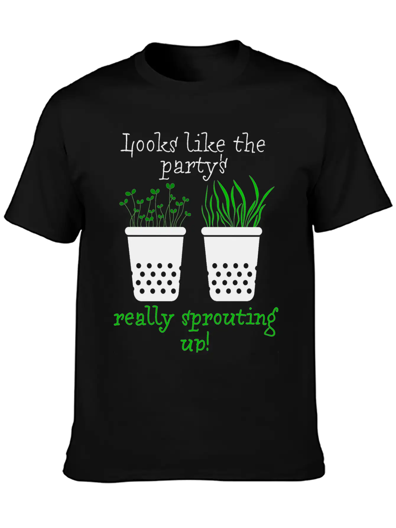 Looks Like The Party's Really Sprouting Up! Timeless Short Sleeve Tee – Comfy And Minimalist Design