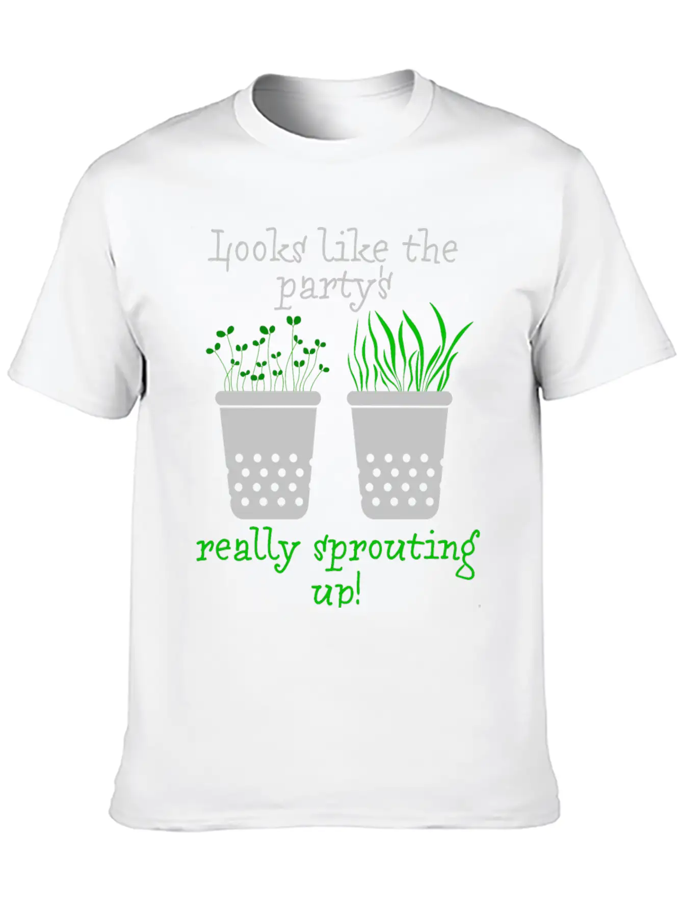 Looks Like The Party's Really Sprouting Up! Timeless Short Sleeve Tee – Comfy And Minimalist Design
