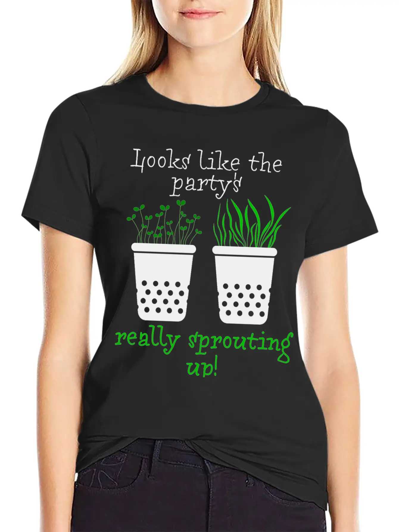 Looks Like The Party's Really Sprouting Up! Timeless Short Sleeve Tee – Comfy And Minimalist Design