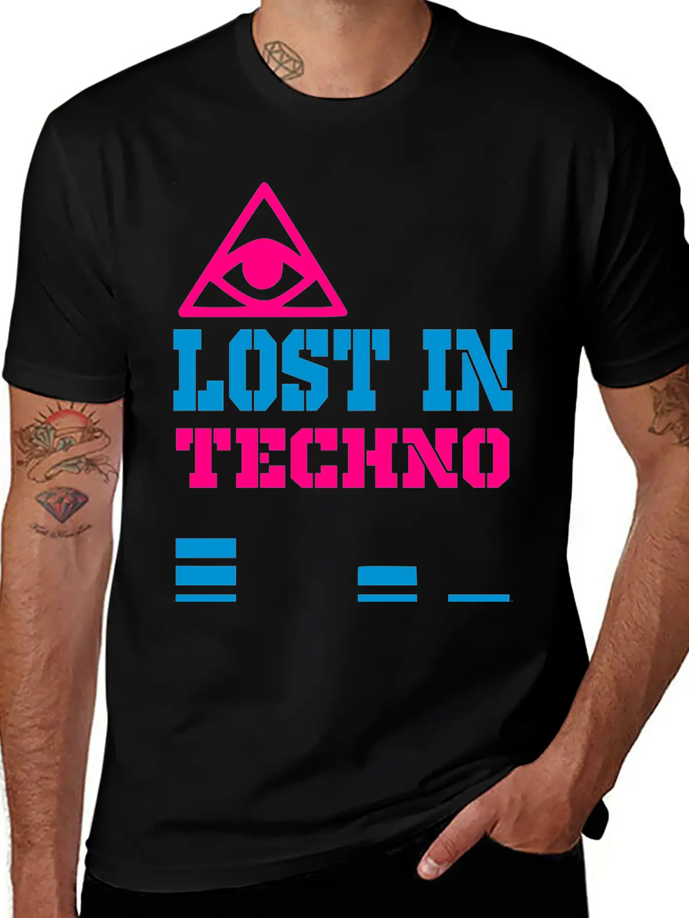 Lost In Techno Essential Unisex Summer Tee – Soft Cotton Casual Fit