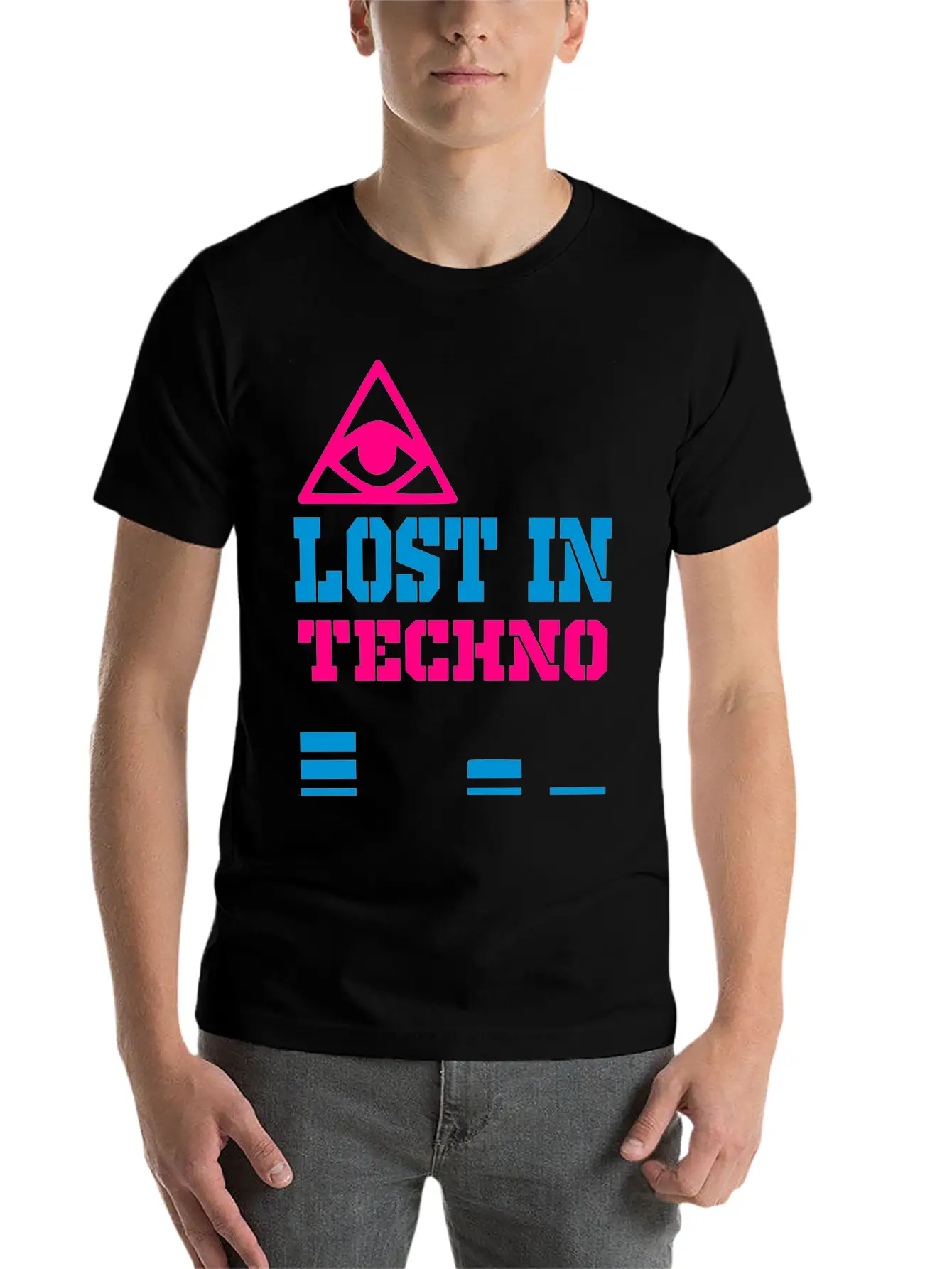 Lost In Techno Essential Unisex Summer Tee – Soft Cotton Casual Fit
