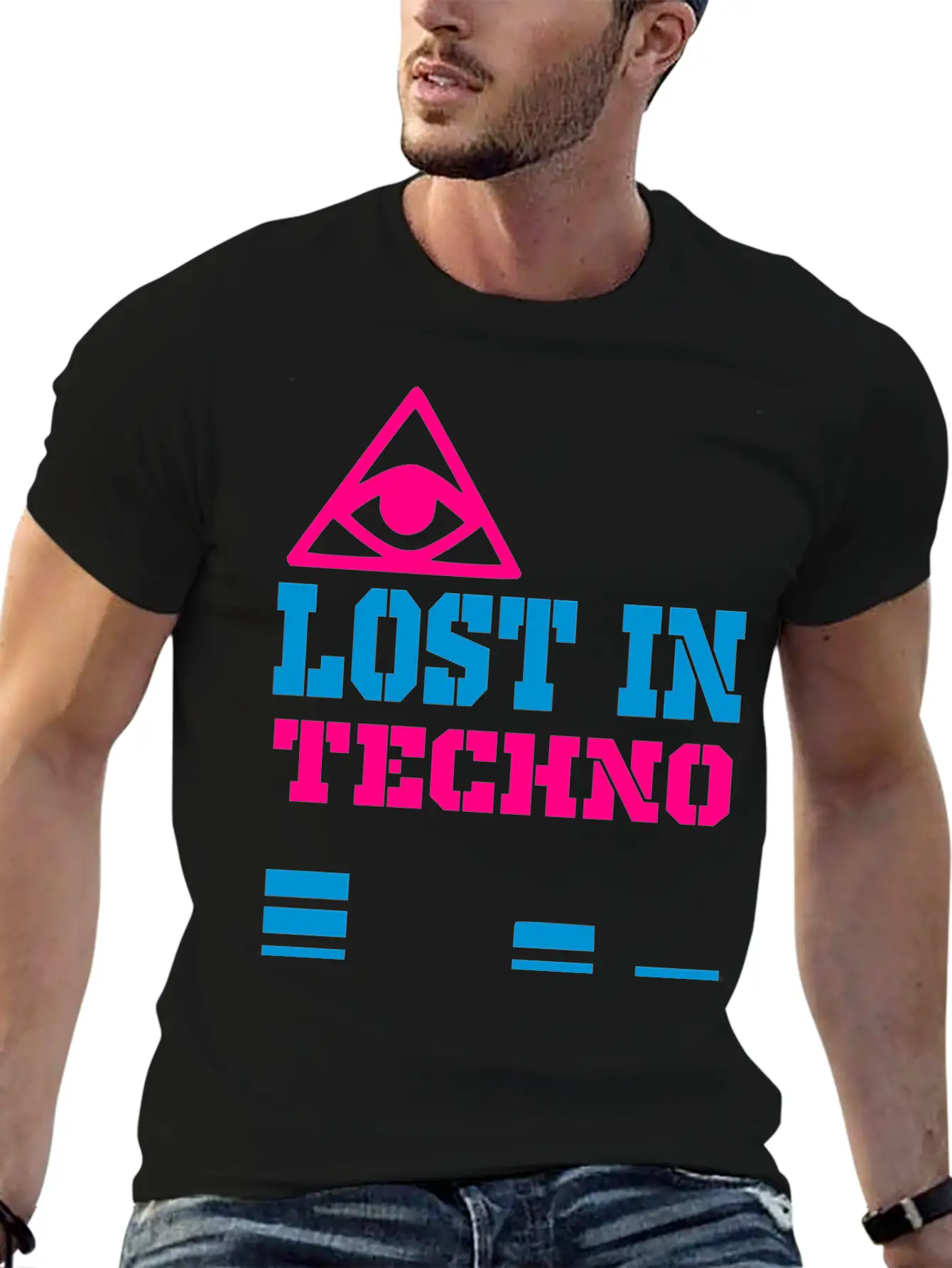 Lost In Techno Essential Unisex Summer Tee – Soft Cotton Casual Fit