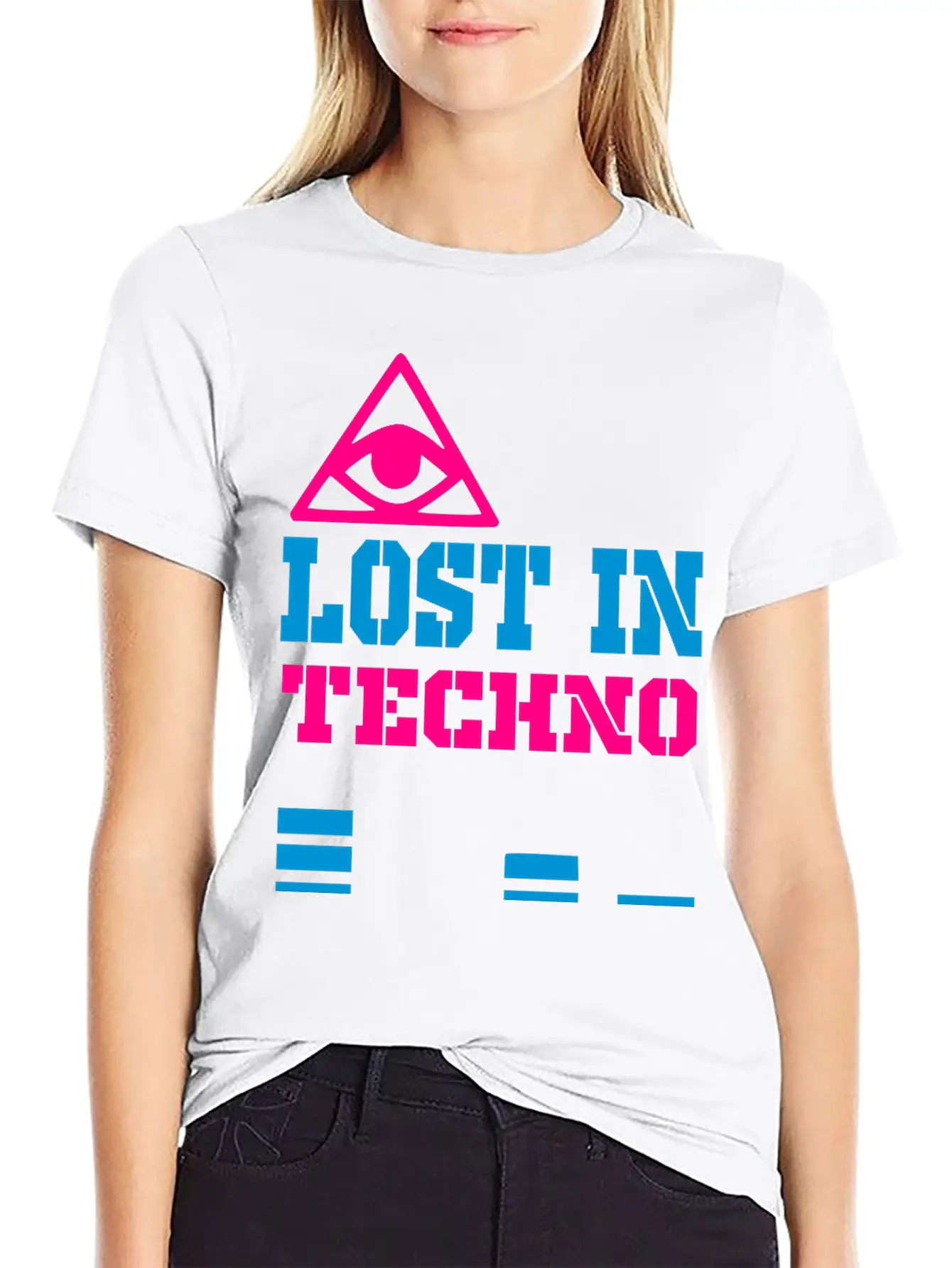 Lost In Techno Essential Unisex Summer Tee – Soft Cotton Casual Fit