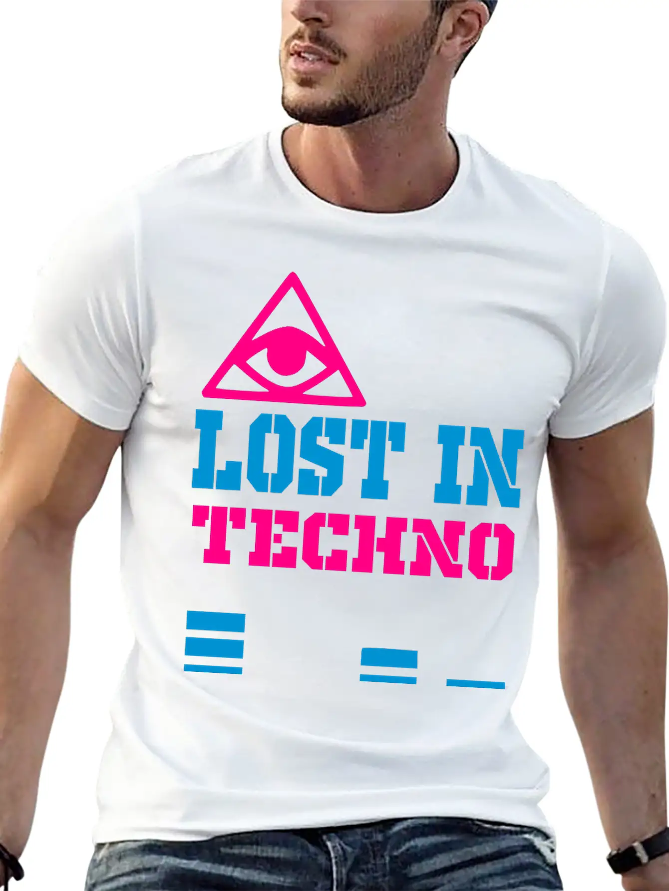 Lost In Techno Essential Unisex Summer Tee – Soft Cotton Casual Fit