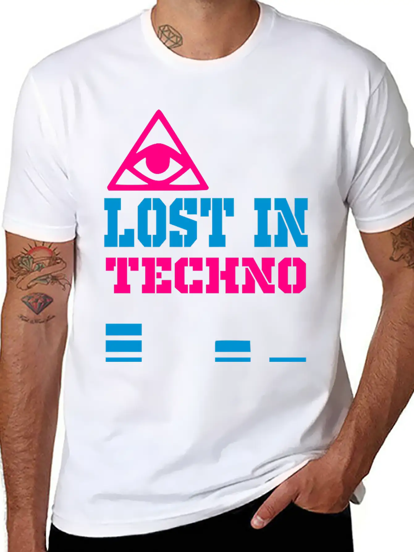 Lost In Techno Essential Unisex Summer Tee – Soft Cotton Casual Fit