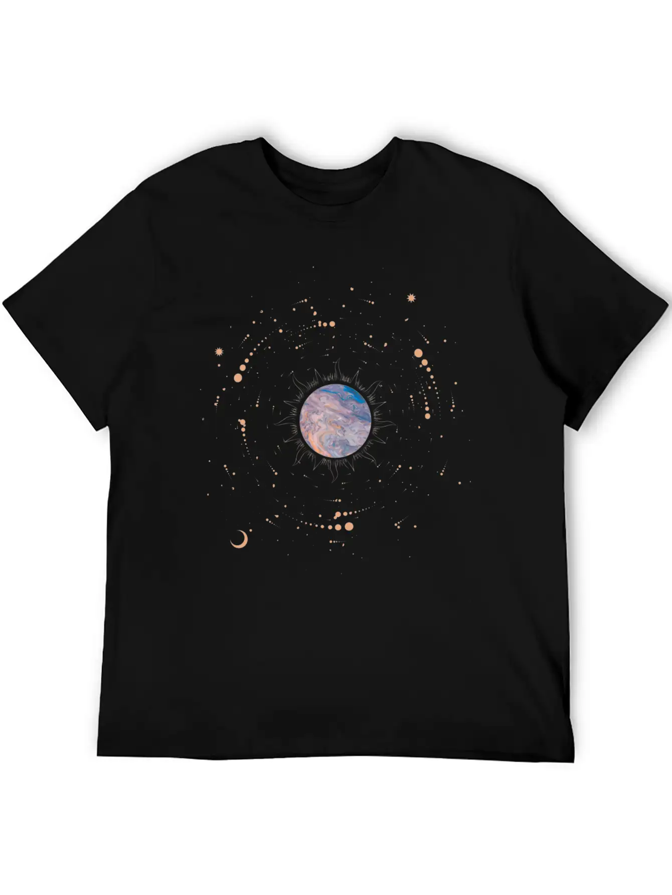Lost In The Stars Design Stylish Everyday T-Shirt – Unisex Basic Cotton Tee