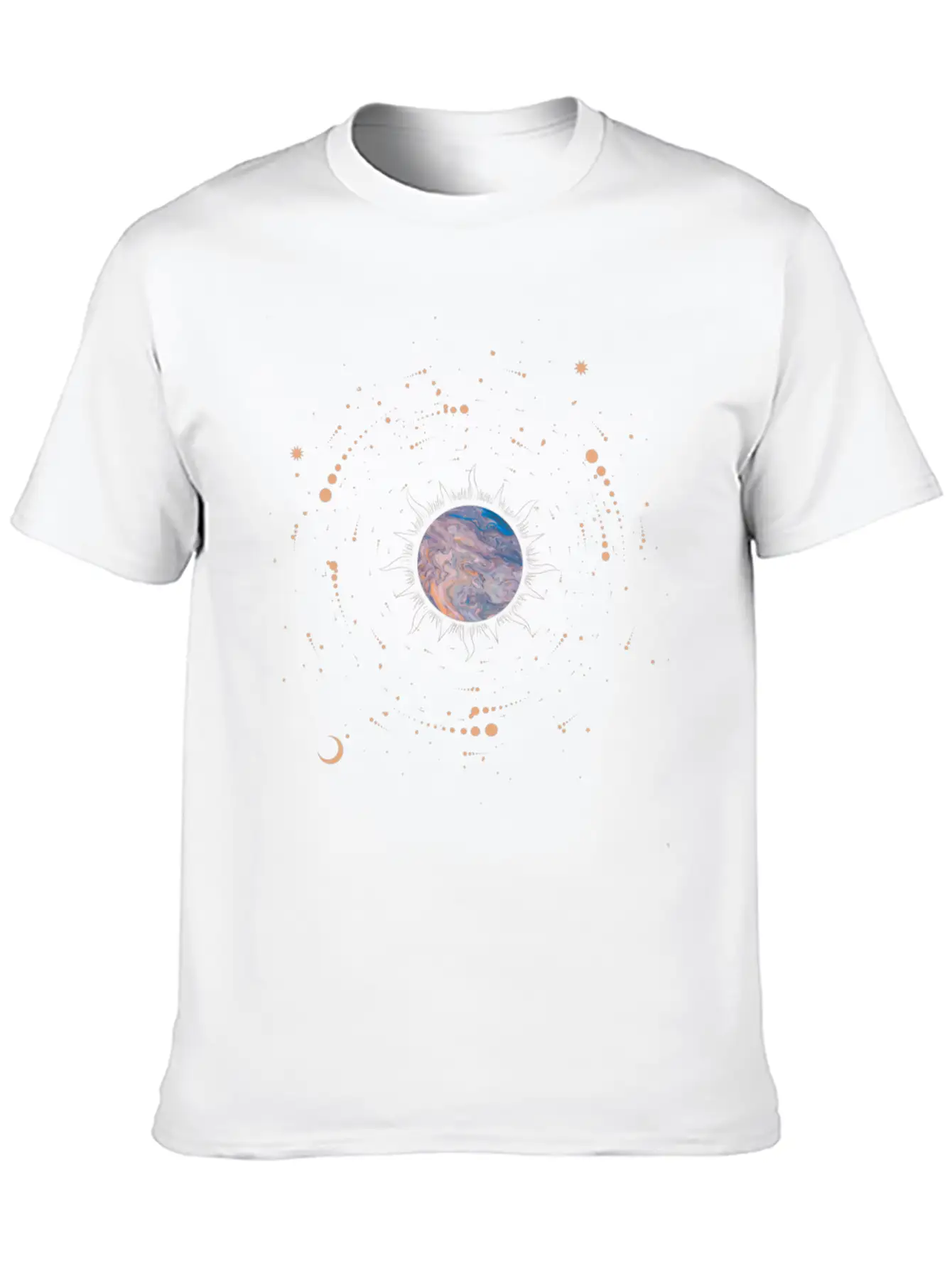 Lost In The Stars Design Stylish Everyday T-Shirt – Unisex Basic Cotton Tee
