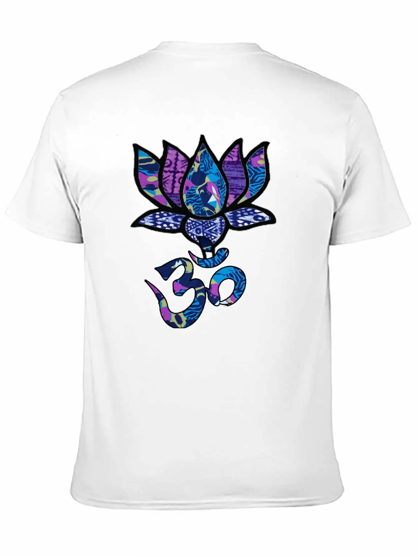Lotus Flower With Ohm/Om Symbol Basic Graphic T-Shirt – Daily Comfort In Soft Cotton