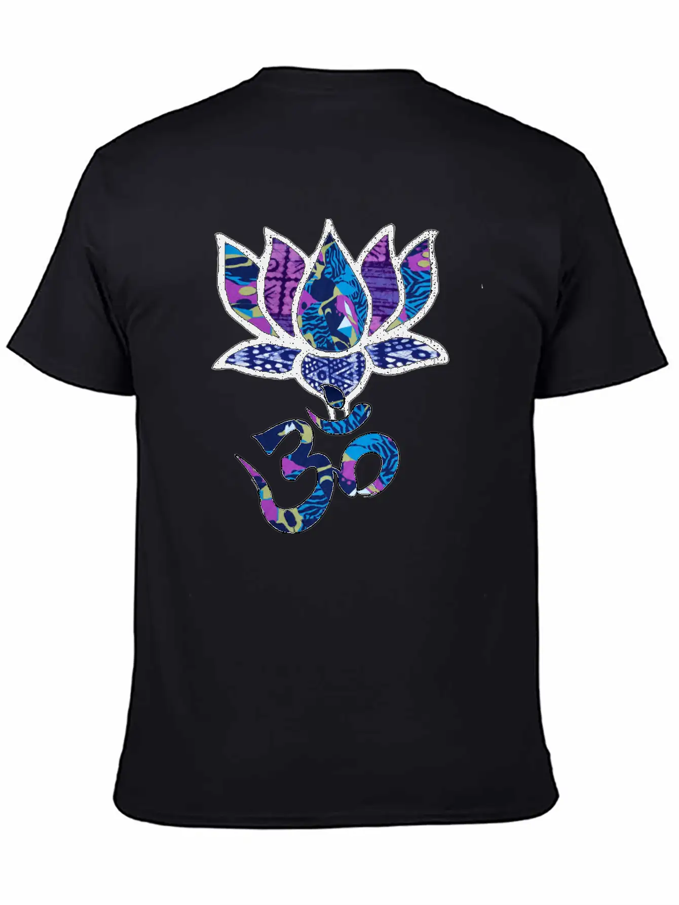 Lotus Flower With Ohm/Om Symbol Basic Graphic T-Shirt – Daily Comfort In Soft Cotton