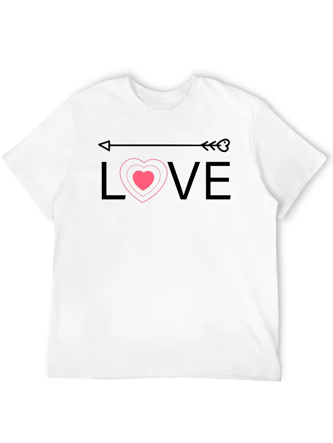 Love - Arrow Pointing Right Unisex Casual T-Shirt – Clean Design For Daily Comfort