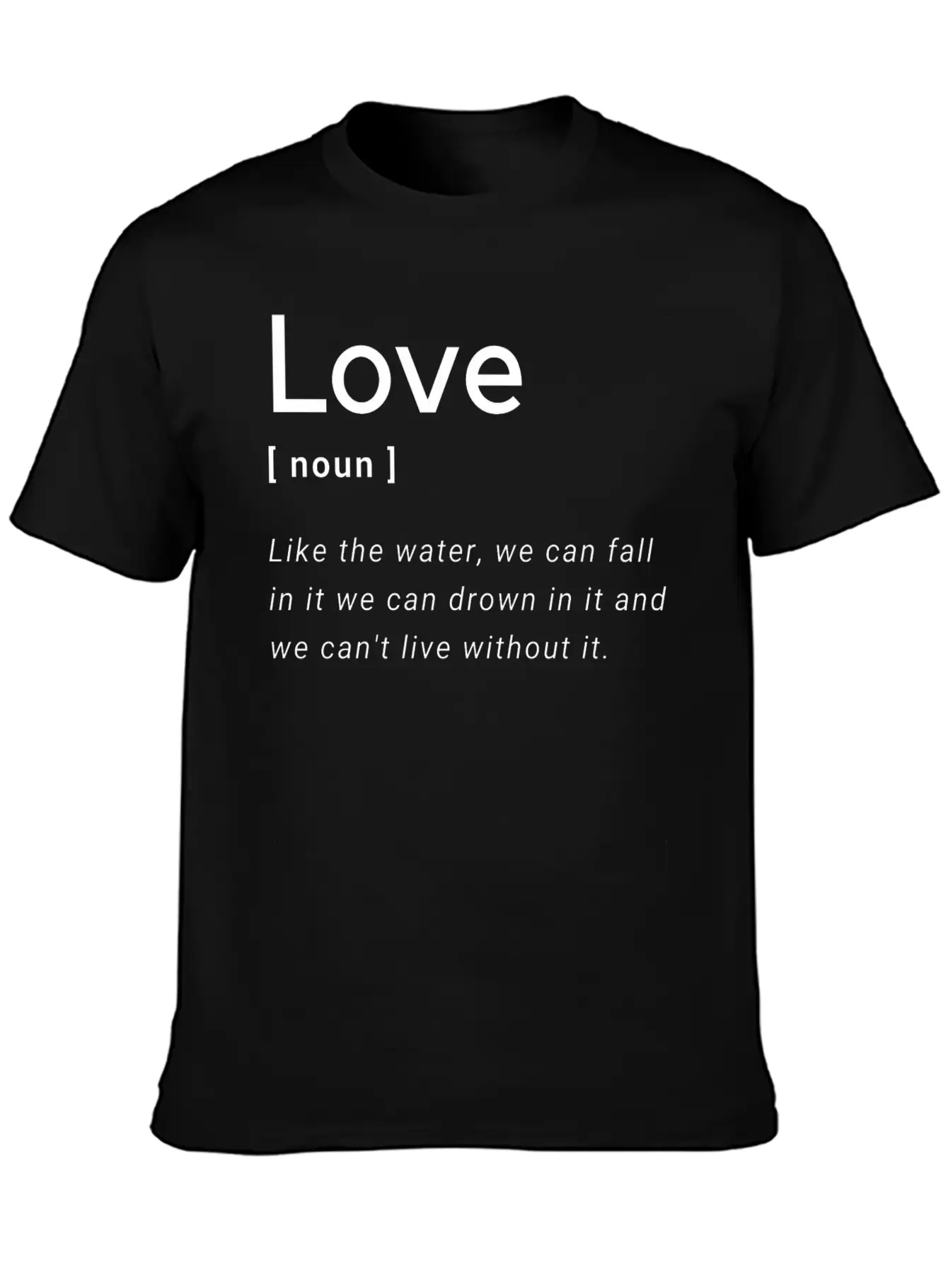 Love Definition Unisex Short Sleeve Soft Cotton T-Shirt – Casual Everyday Wear