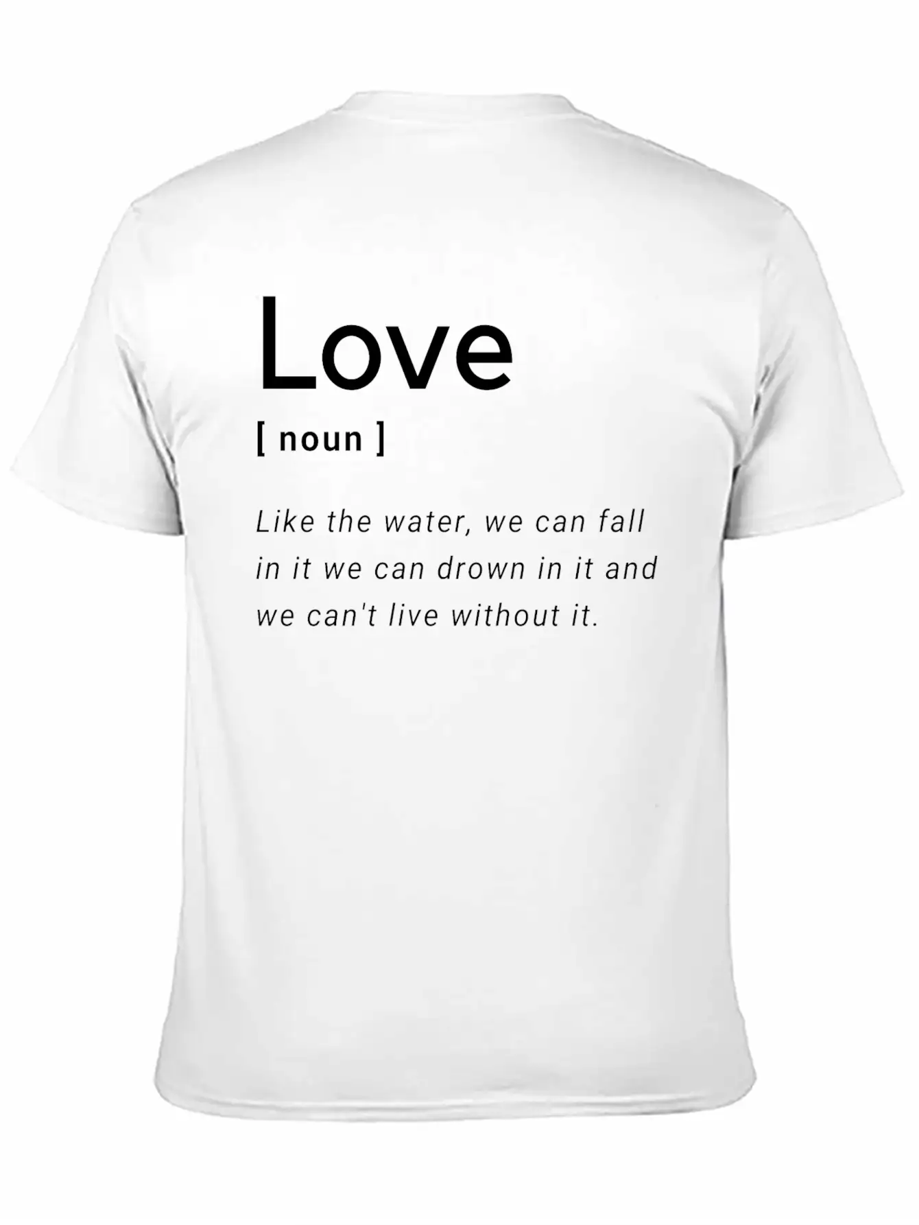 Love Definition Unisex Short Sleeve Soft Cotton T-Shirt – Casual Everyday Wear
