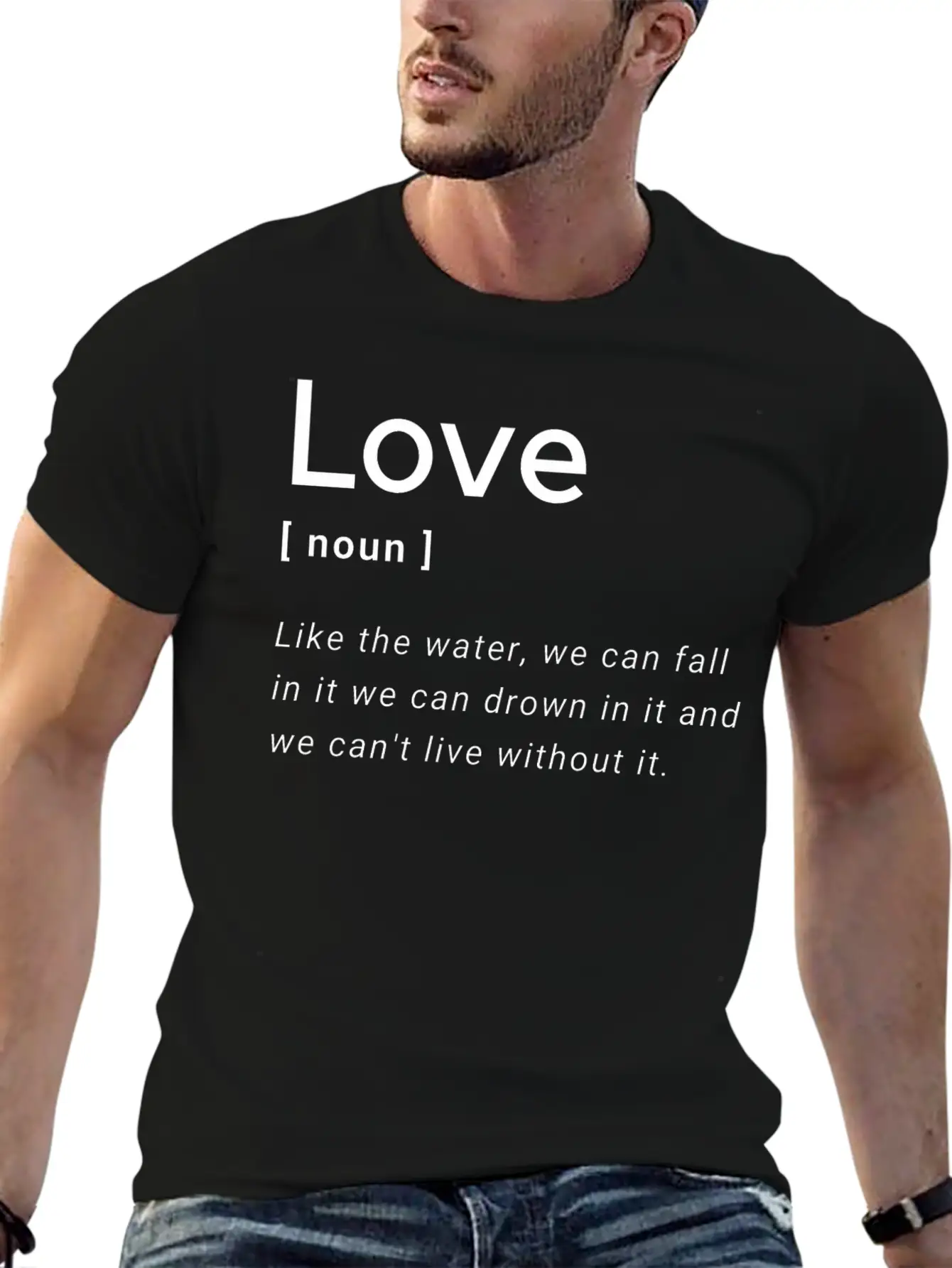 Love Definition Unisex Short Sleeve Soft Cotton T-Shirt – Casual Everyday Wear