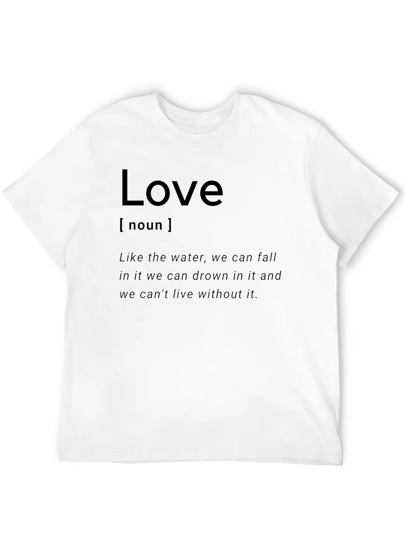 Love Definition Unisex Short Sleeve Soft Cotton T-Shirt – Casual Everyday Wear