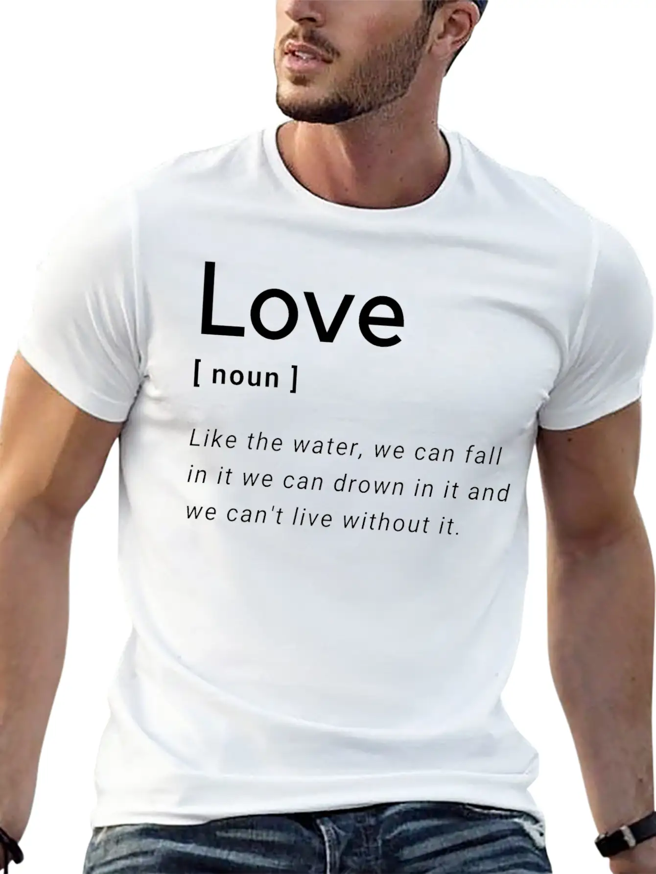 Love Definition Unisex Short Sleeve Soft Cotton T-Shirt – Casual Everyday Wear
