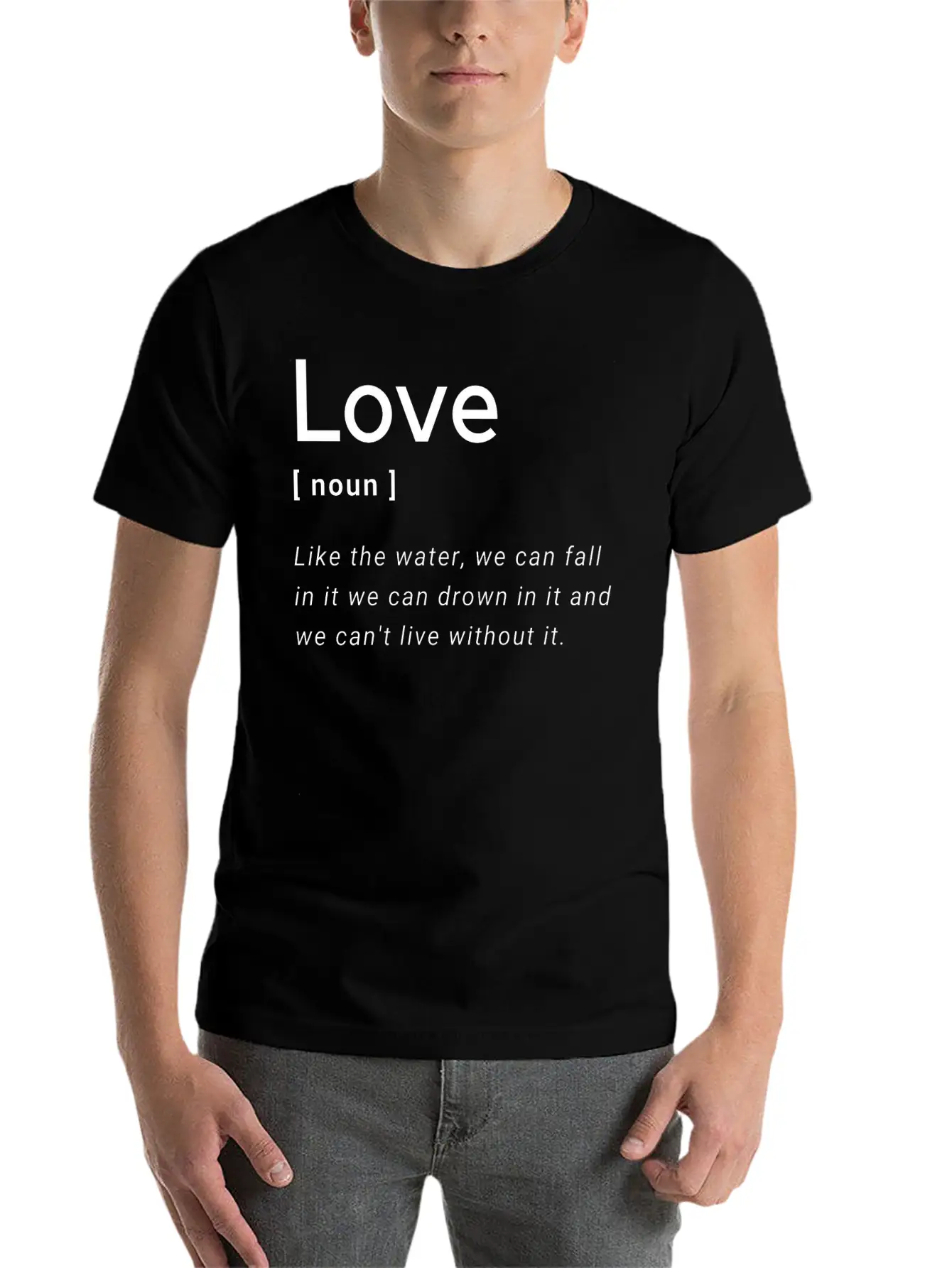 Love Definition Unisex Short Sleeve Soft Cotton T-Shirt – Casual Everyday Wear