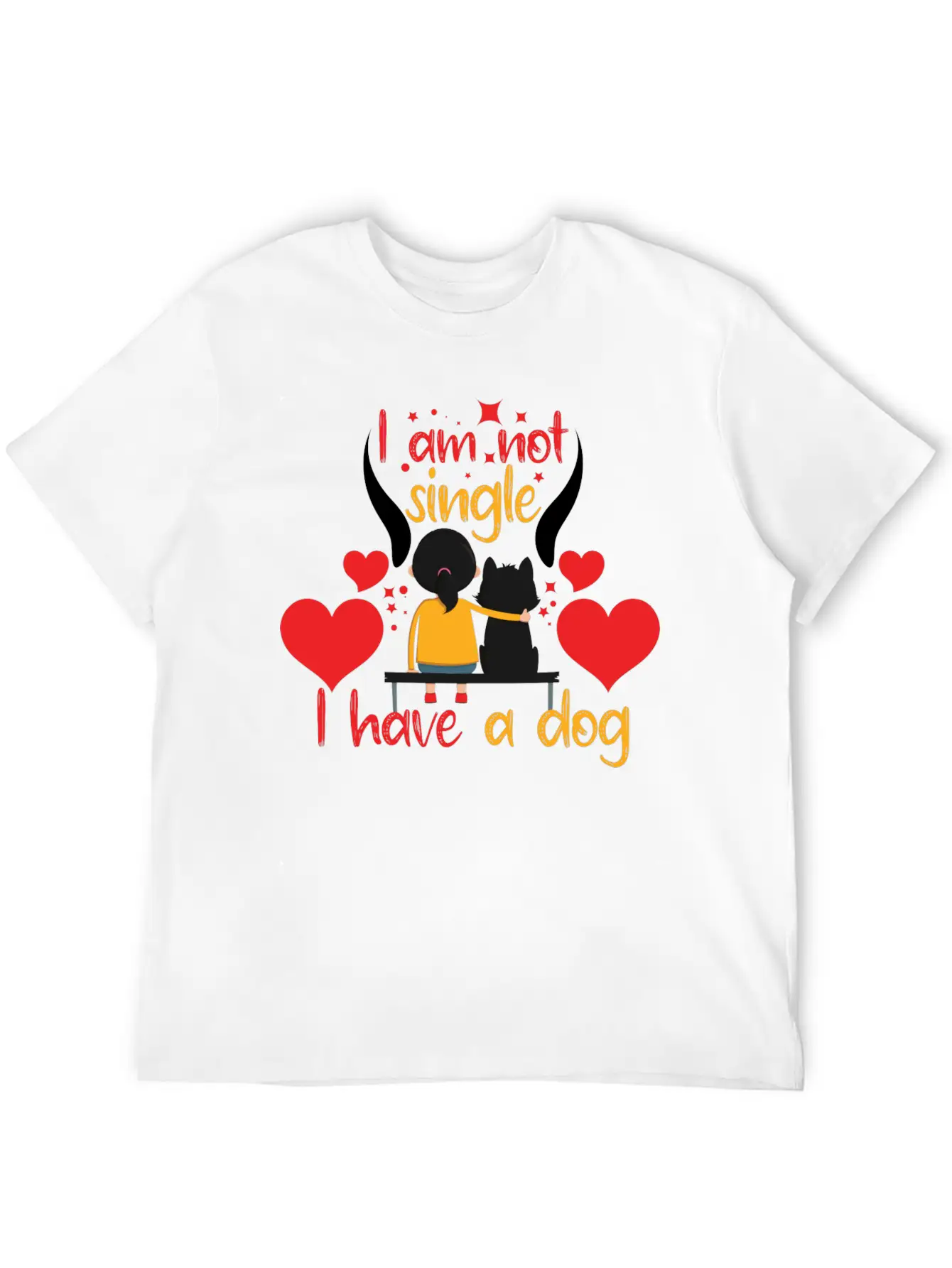 Love Dog Comfortable Minimalist Graphic Tee – Summer Style Essential