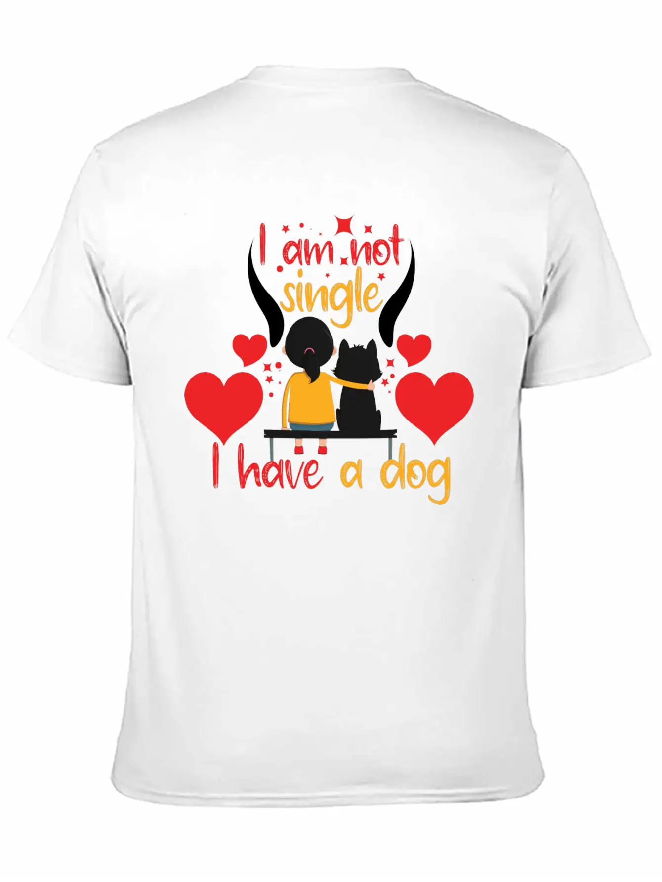 Love Dog Comfortable Minimalist Graphic Tee – Summer Style Essential