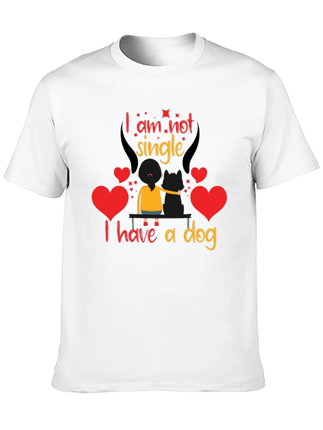 Love Dog Comfortable Minimalist Graphic Tee – Summer Style Essential