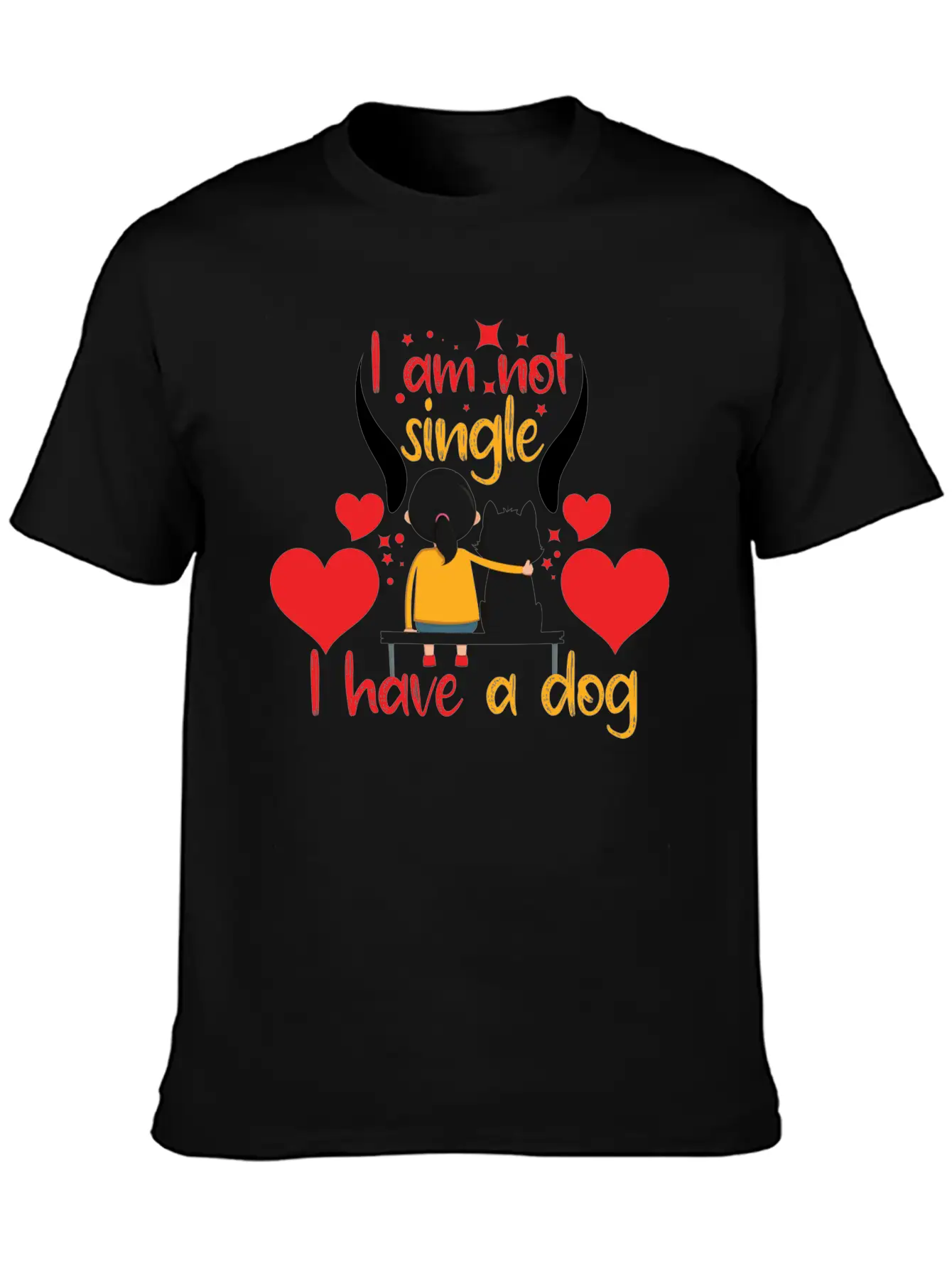 Love Dog Comfortable Minimalist Graphic Tee – Summer Style Essential