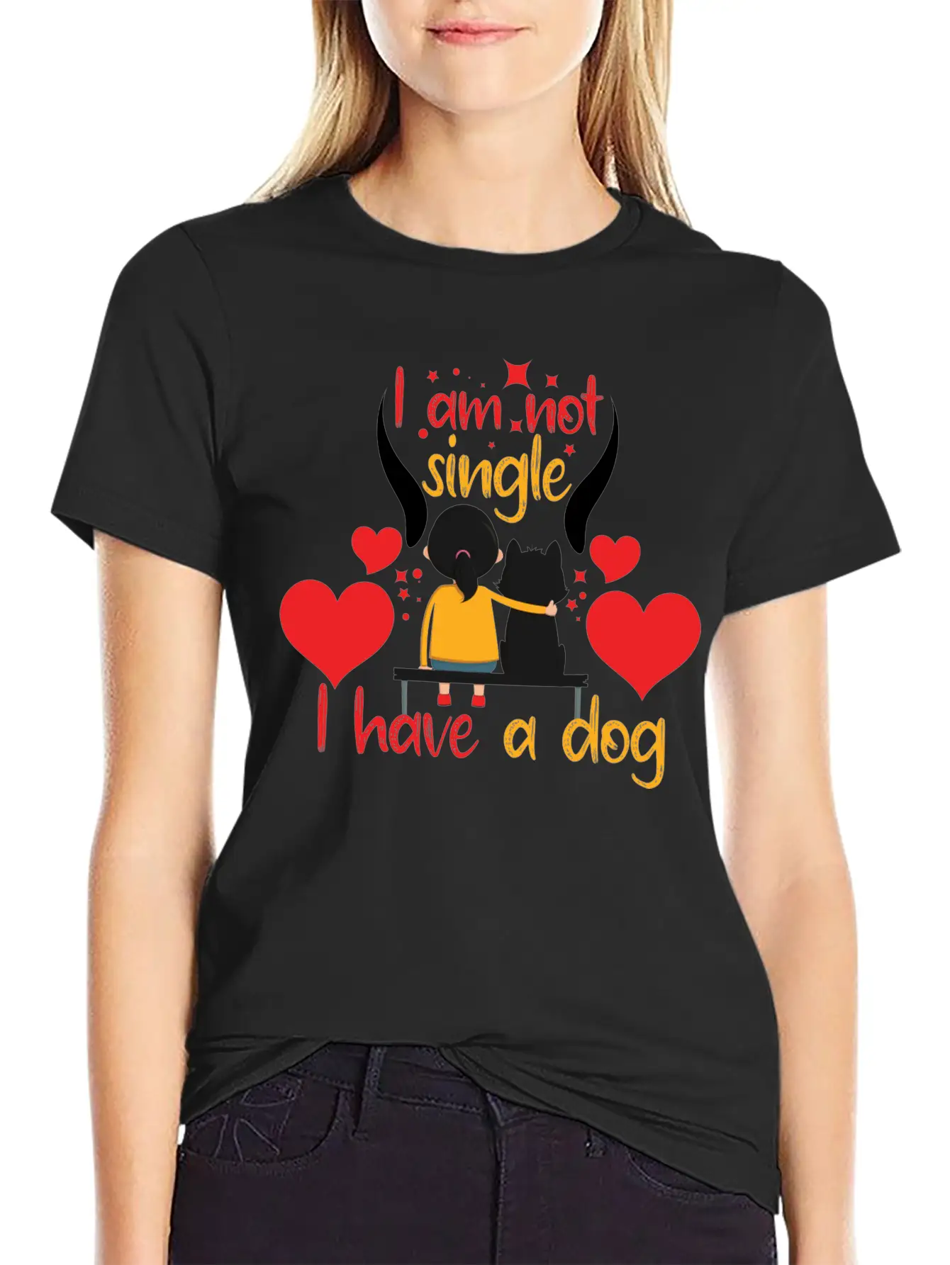Love Dog Comfortable Minimalist Graphic Tee – Summer Style Essential