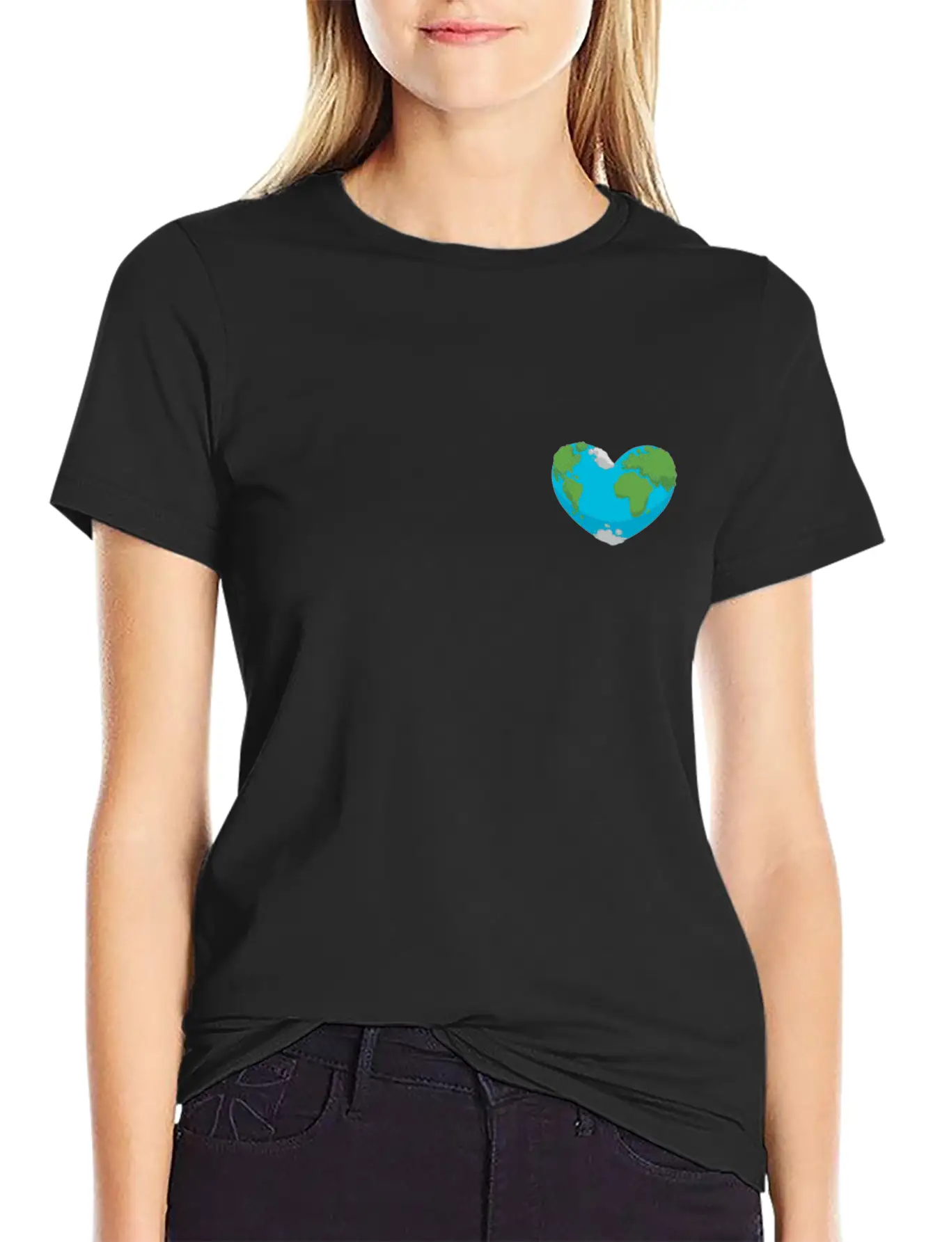 Love Earth Day Heart Stylish Everyday T-Shirt – Unisex Basic Cotton Tee