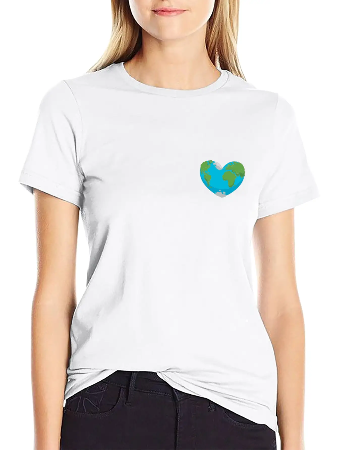 Love Earth Day Heart Stylish Everyday T-Shirt – Unisex Basic Cotton Tee