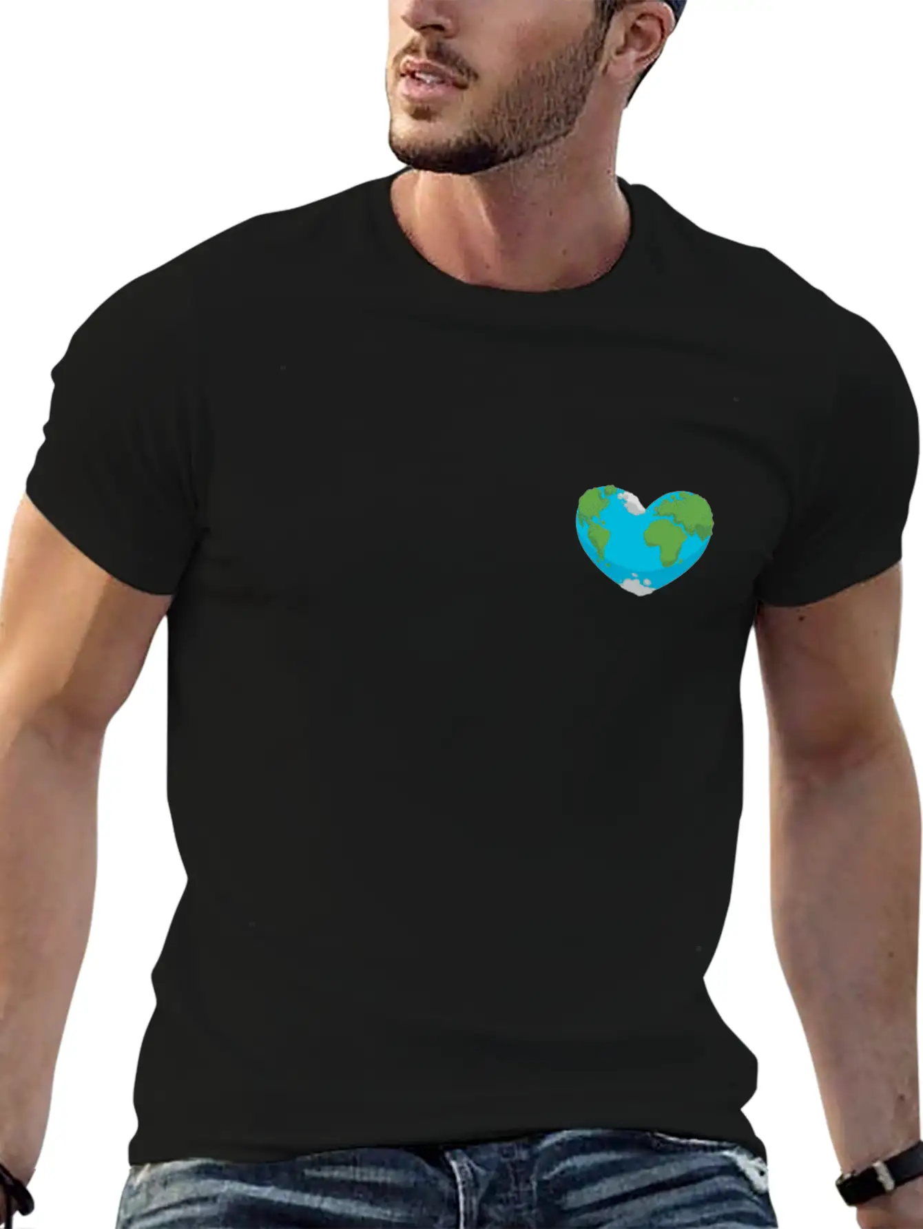 Love Earth Day Heart Stylish Everyday T-Shirt – Unisex Basic Cotton Tee