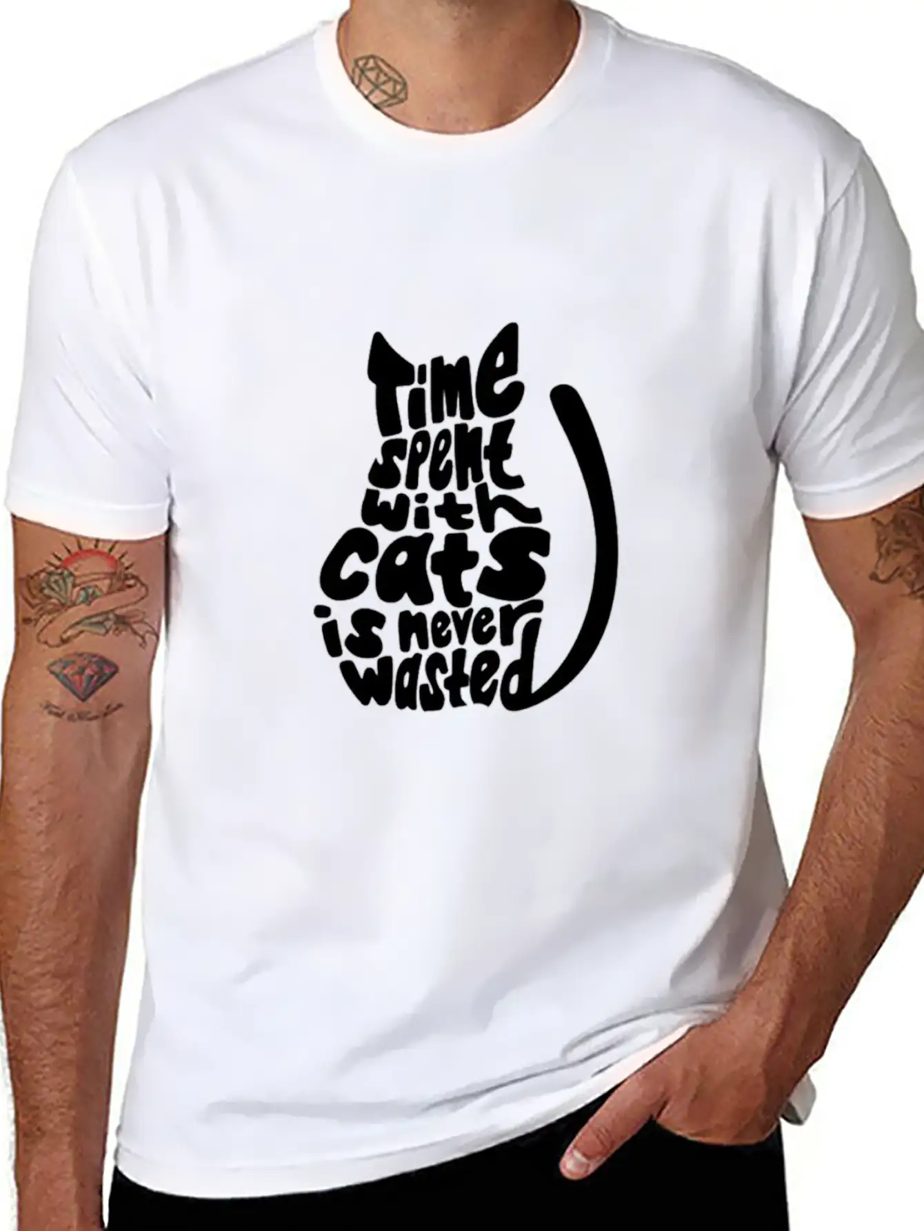 Love For Cat Timeless Short Sleeve Tee – Comfy And Minimalist Design