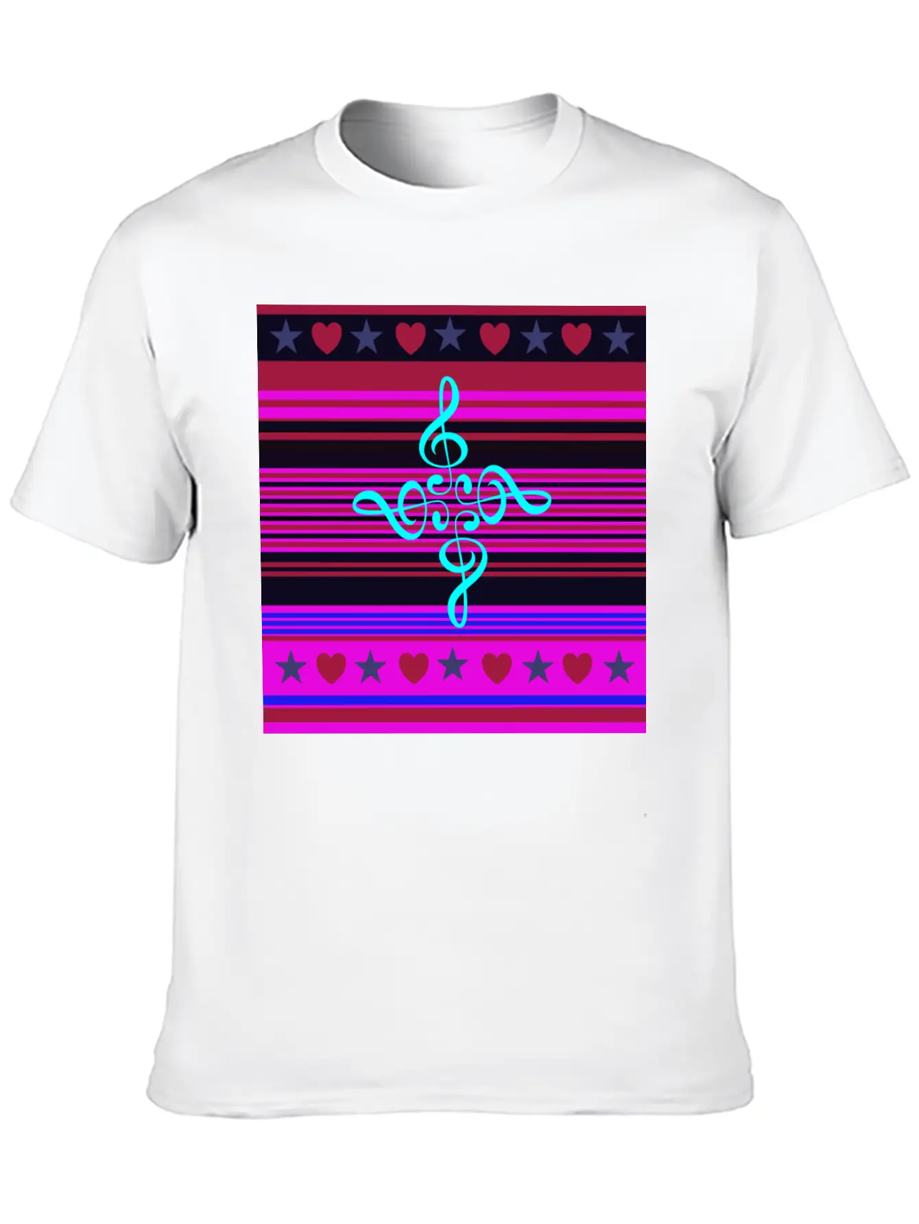 Love For The Music (#2) Basic Graphic T-Shirt – Daily Comfort In Soft Cotton