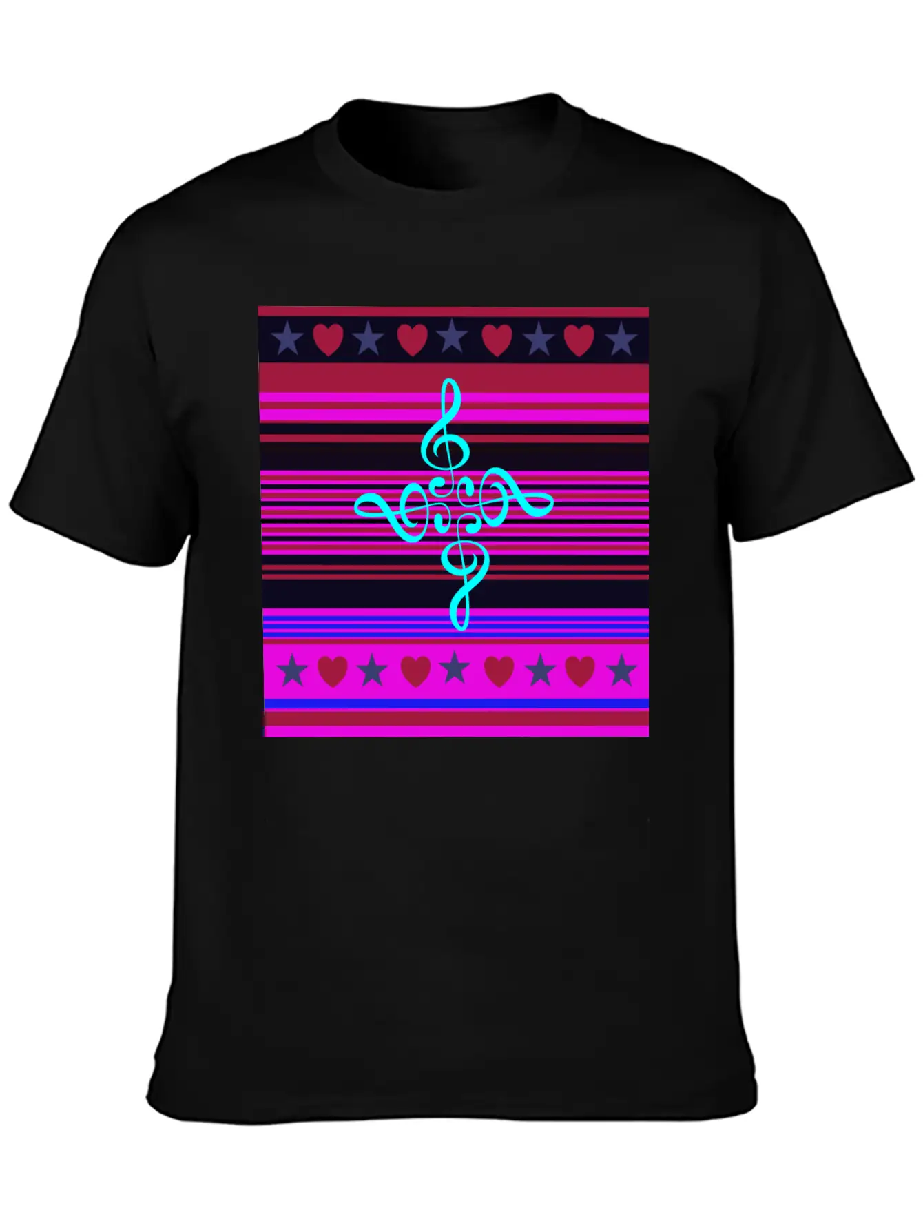 Love For The Music (#2) Basic Graphic T-Shirt – Daily Comfort In Soft Cotton