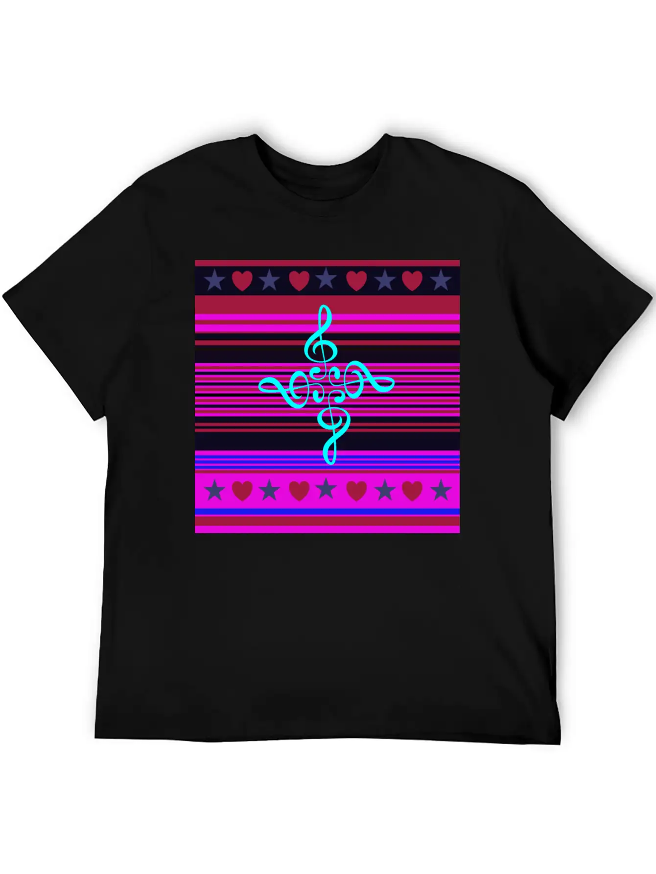 Love For The Music (#2) Basic Graphic T-Shirt – Daily Comfort In Soft Cotton