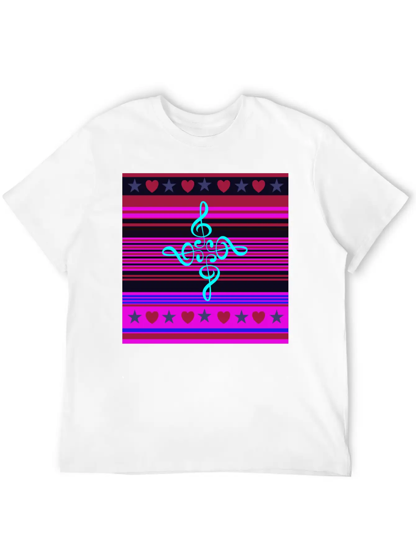 Love For The Music (#2) Basic Graphic T-Shirt – Daily Comfort In Soft Cotton