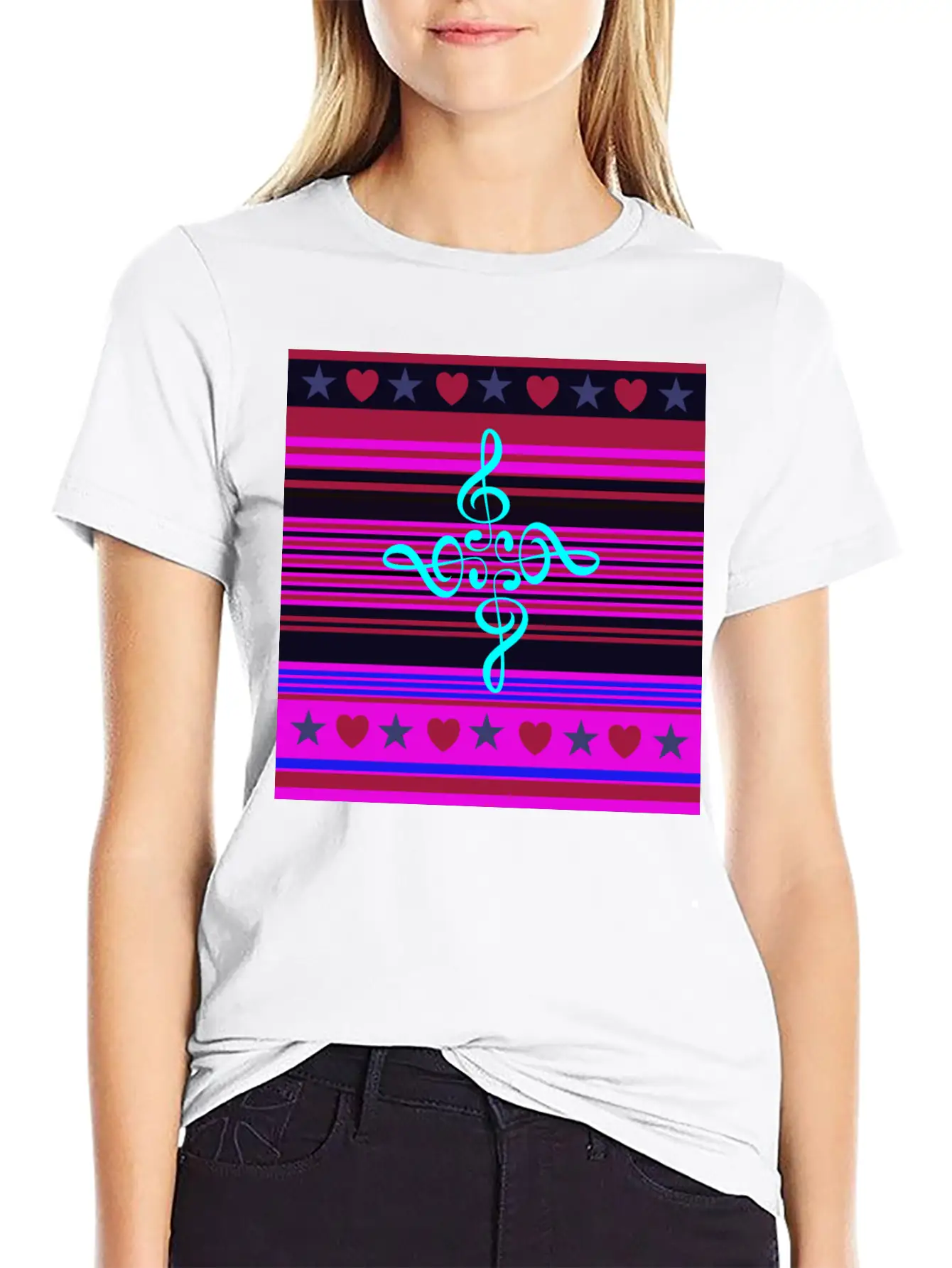 Love For The Music (#2) Basic Graphic T-Shirt – Daily Comfort In Soft Cotton