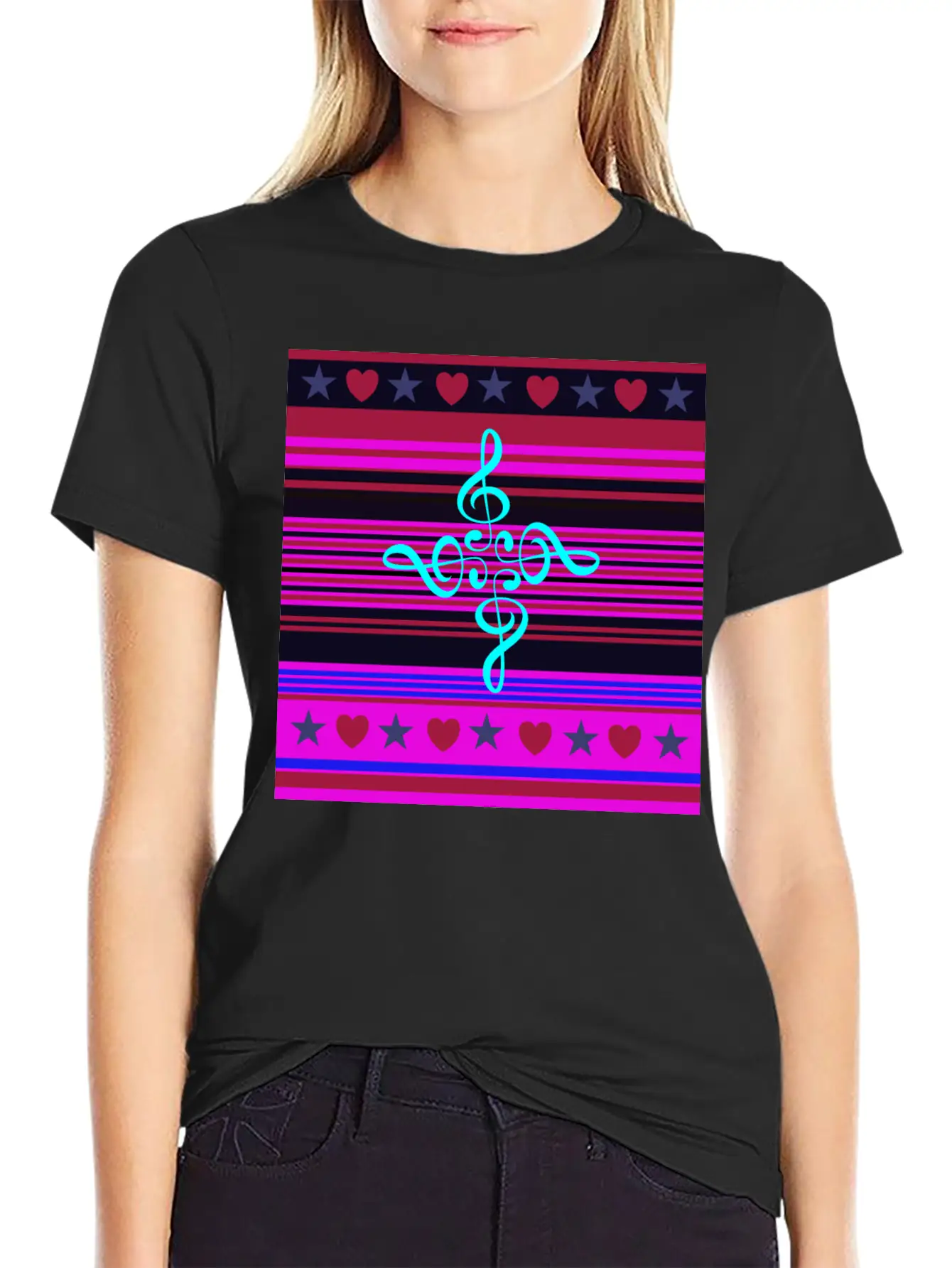 Love For The Music (#2) Basic Graphic T-Shirt – Daily Comfort In Soft Cotton