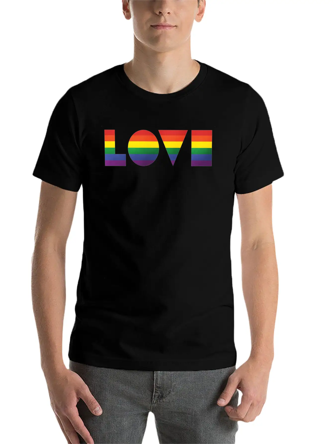 Love Geometric LGBT Timeless Short Sleeve Tee – Comfy And Minimalist Design