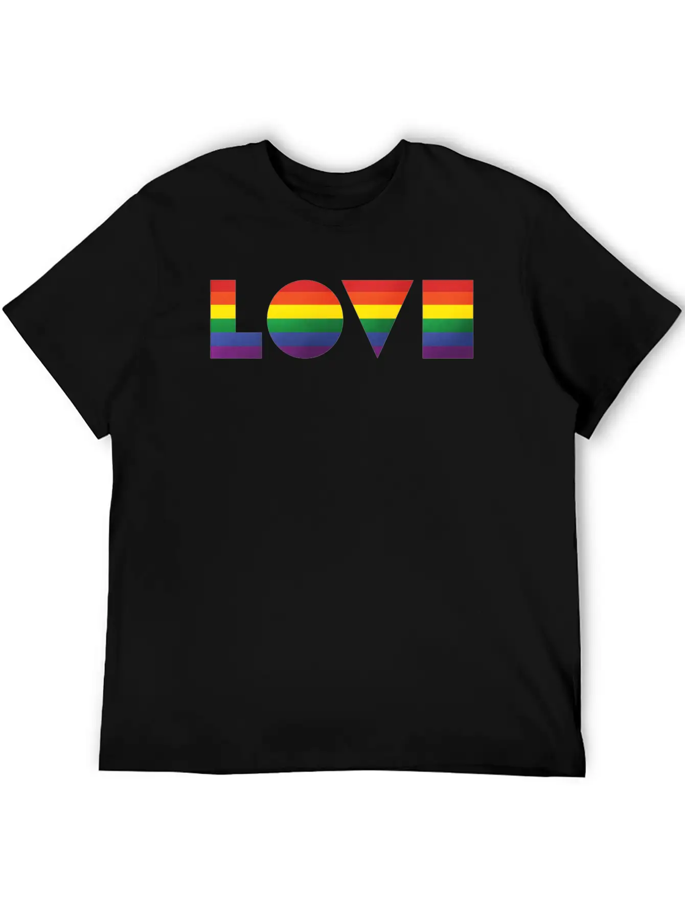 Love Geometric LGBT Timeless Short Sleeve Tee – Comfy And Minimalist Design