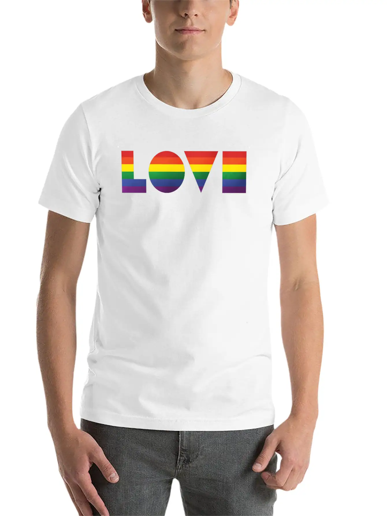 Love Geometric LGBT Timeless Short Sleeve Tee – Comfy And Minimalist Design