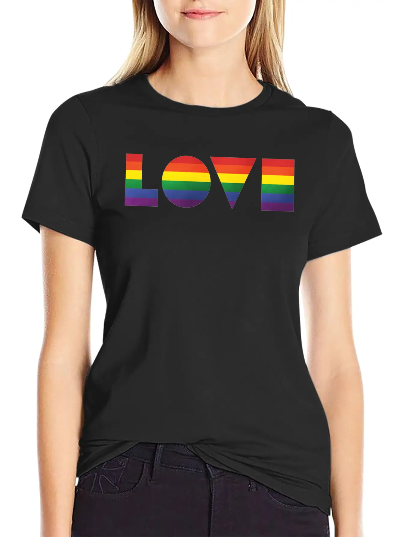 Love Geometric LGBT Timeless Short Sleeve Tee – Comfy And Minimalist Design