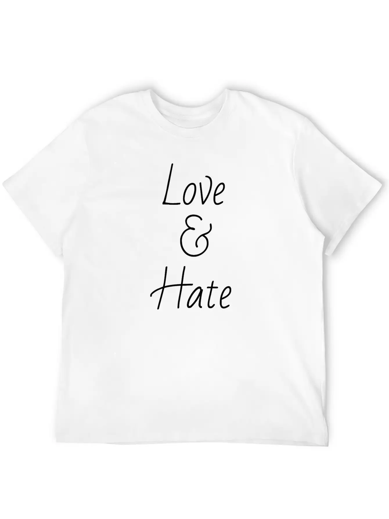 Love Hate Essential Unisex Summer Tee – Soft Cotton Casual Fit