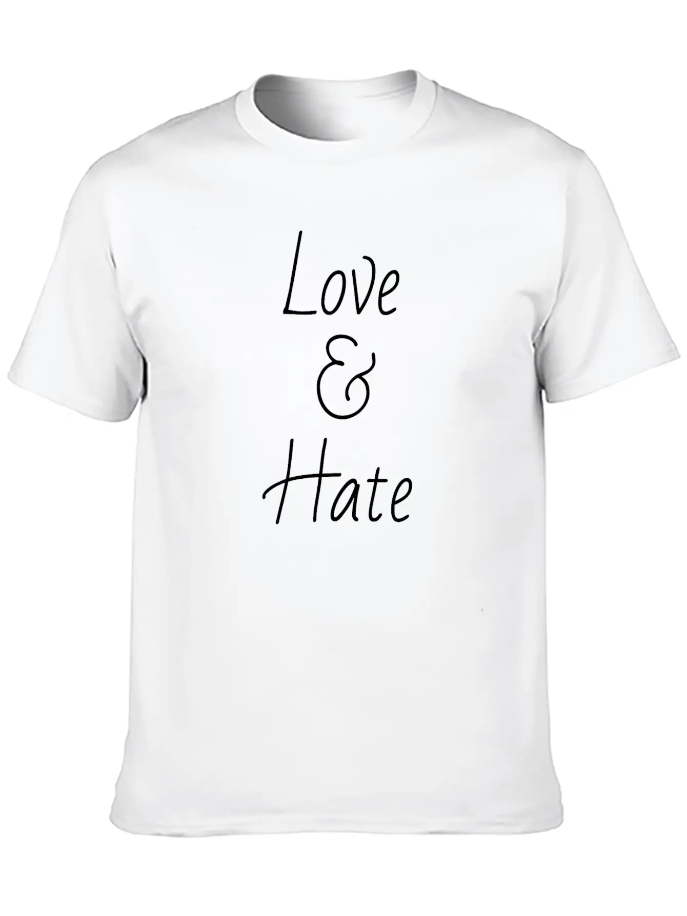 Love Hate Essential Unisex Summer Tee – Soft Cotton Casual Fit