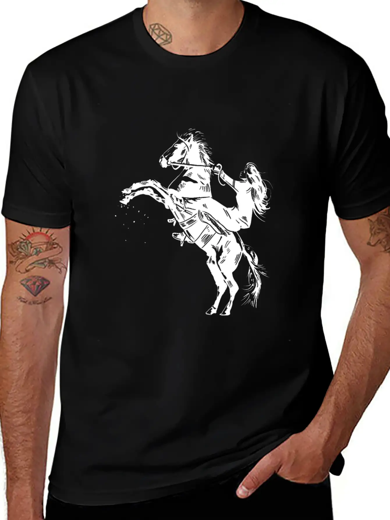 Love Horses Animal Just A Girl Who Love Horses Unisex Short Sleeve Soft Cotton T-Shirt – Casual Everyday Wear