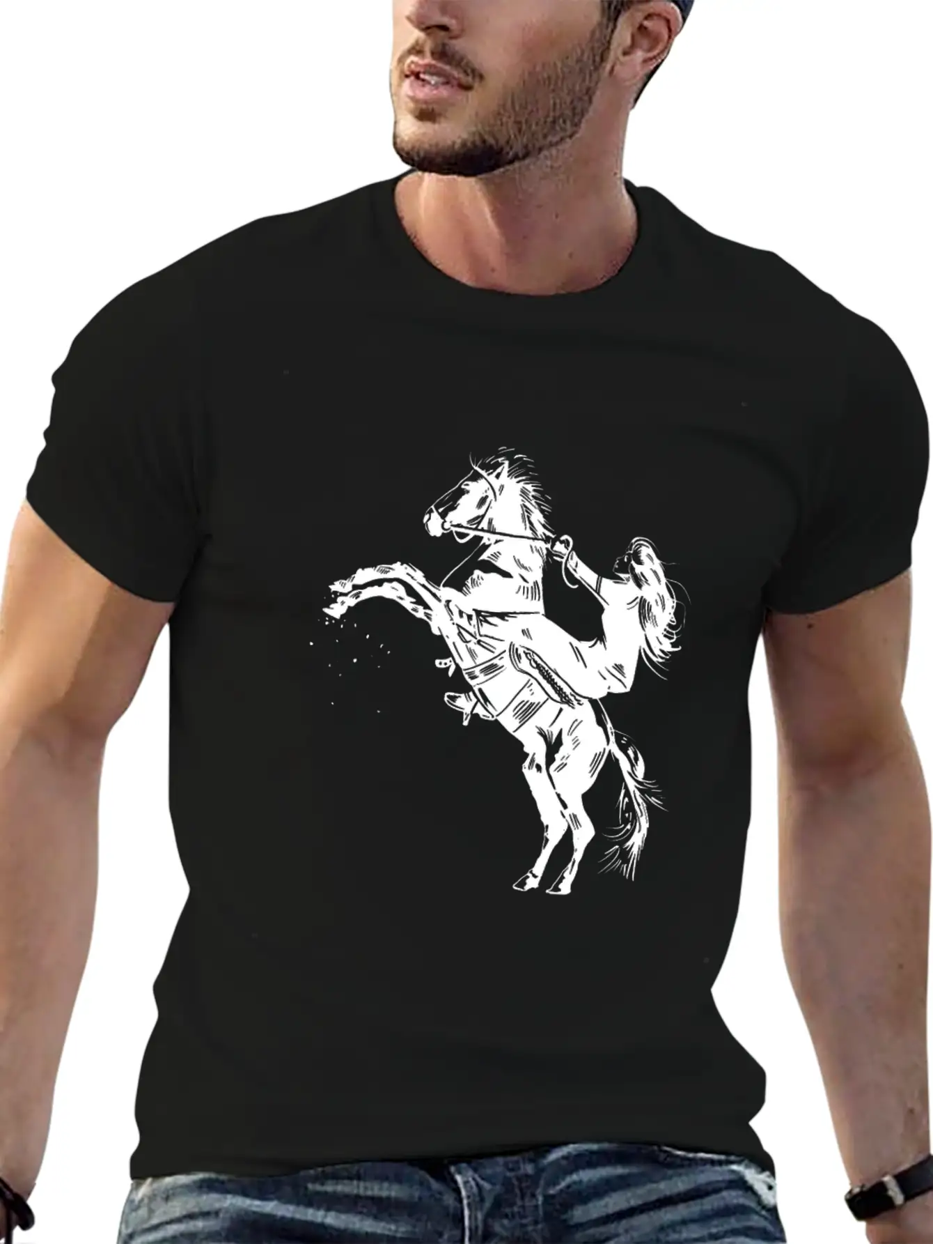 Love Horses Animal Just A Girl Who Love Horses Unisex Short Sleeve Soft Cotton T-Shirt – Casual Everyday Wear