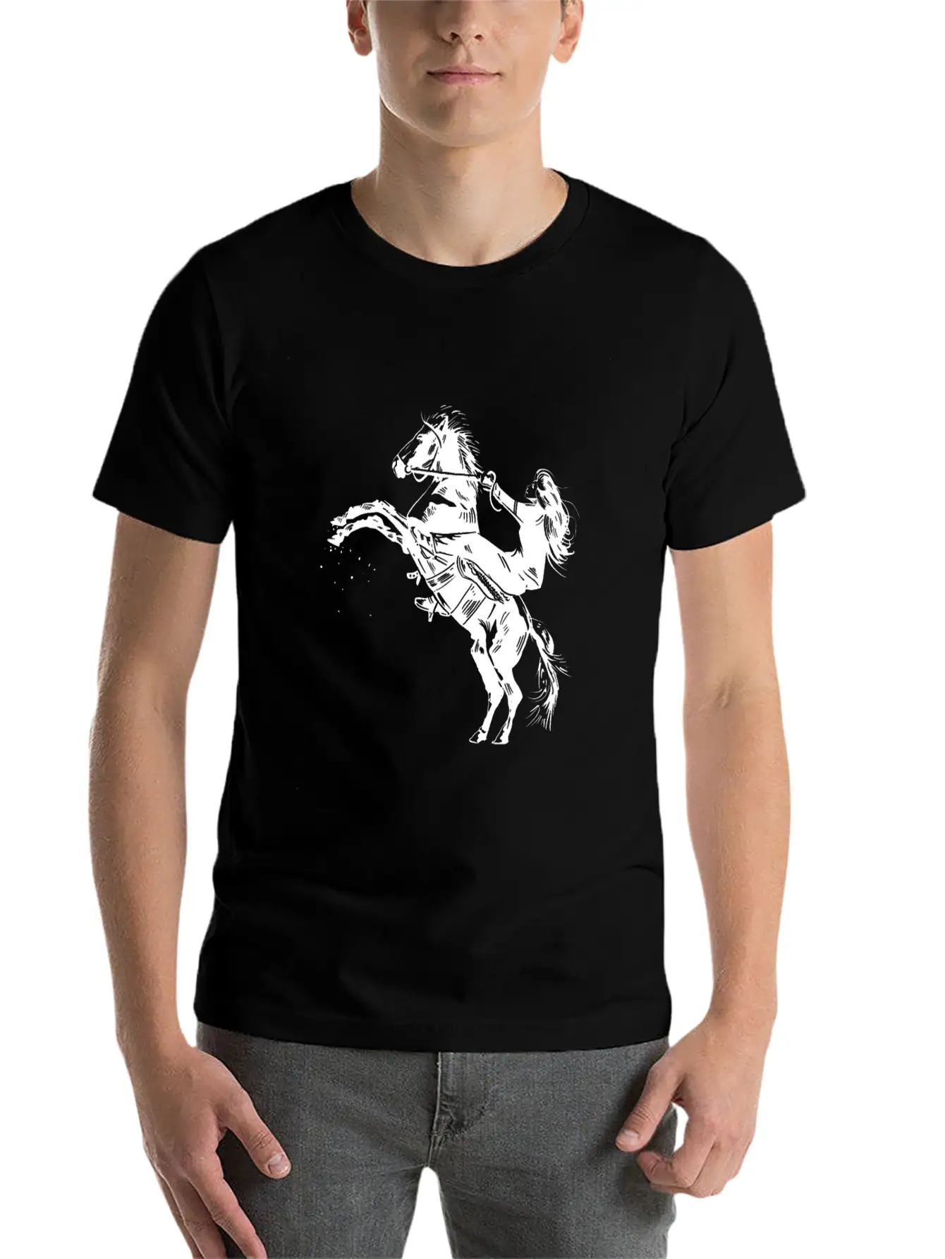 Love Horses Animal Just A Girl Who Love Horses Unisex Short Sleeve Soft Cotton T-Shirt – Casual Everyday Wear