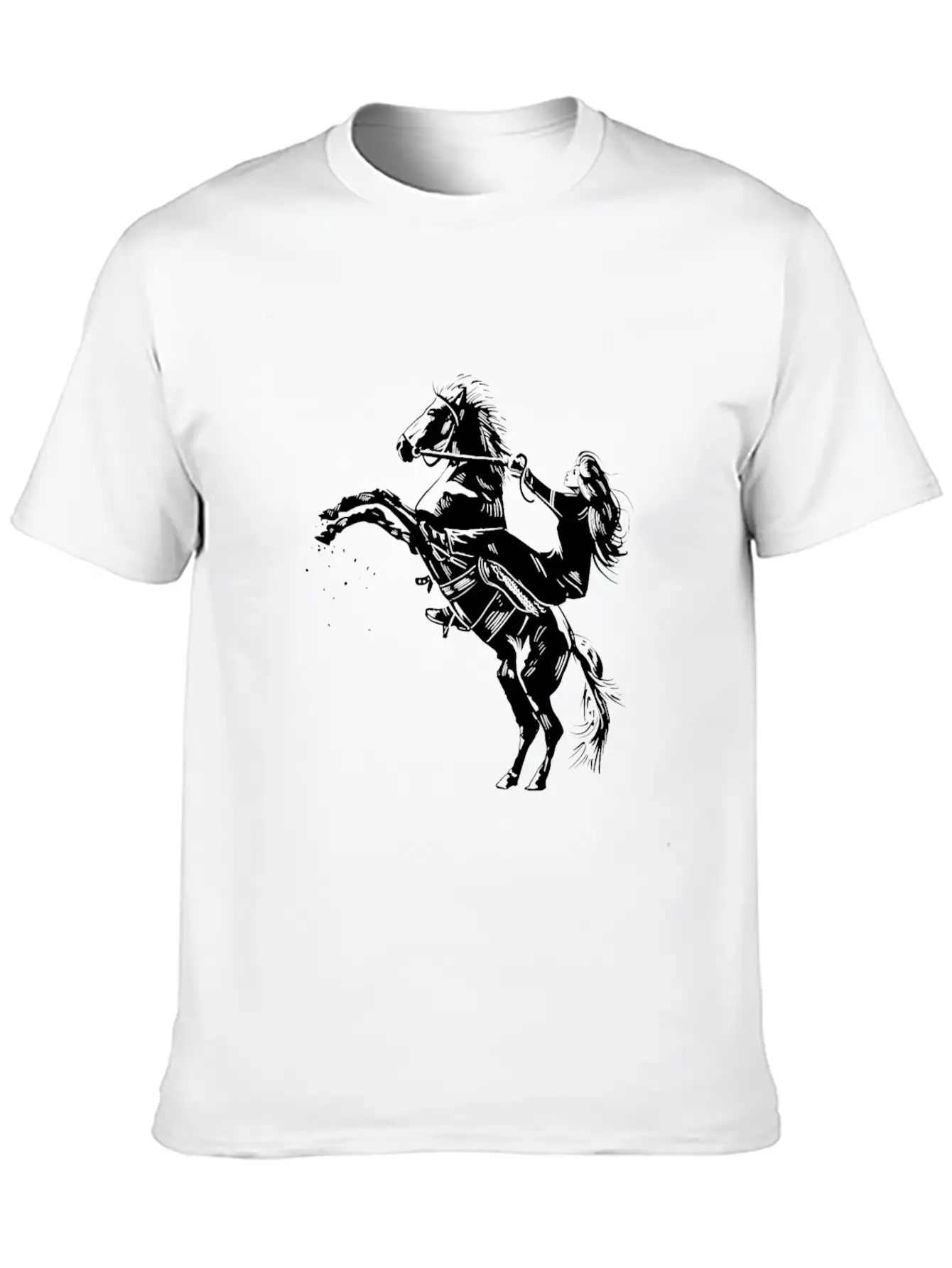 Love Horses Animal Just A Girl Who Love Horses Unisex Short Sleeve Soft Cotton T-Shirt – Casual Everyday Wear
