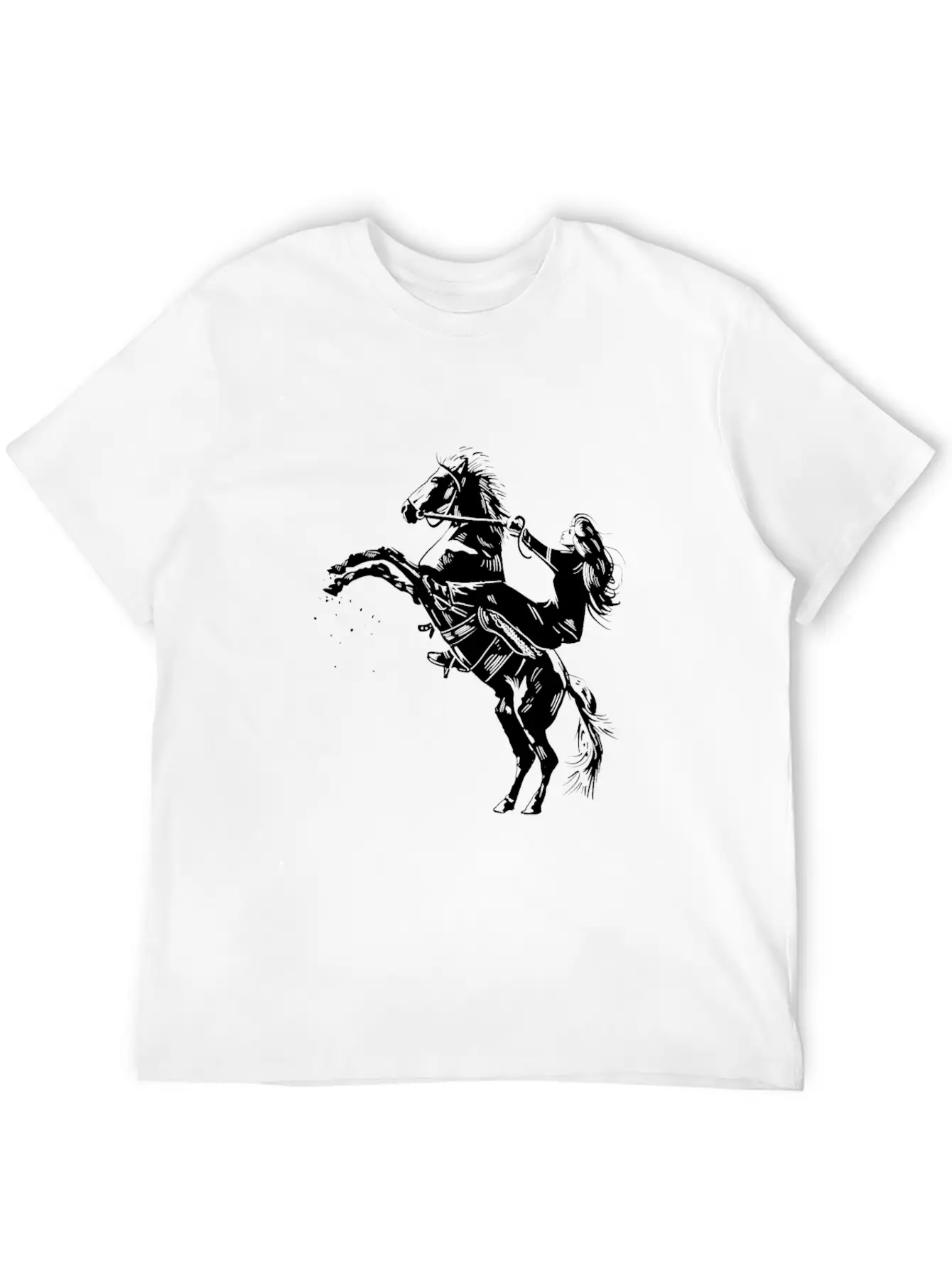 Love Horses Animal Just A Girl Who Love Horses Unisex Short Sleeve Soft Cotton T-Shirt – Casual Everyday Wear